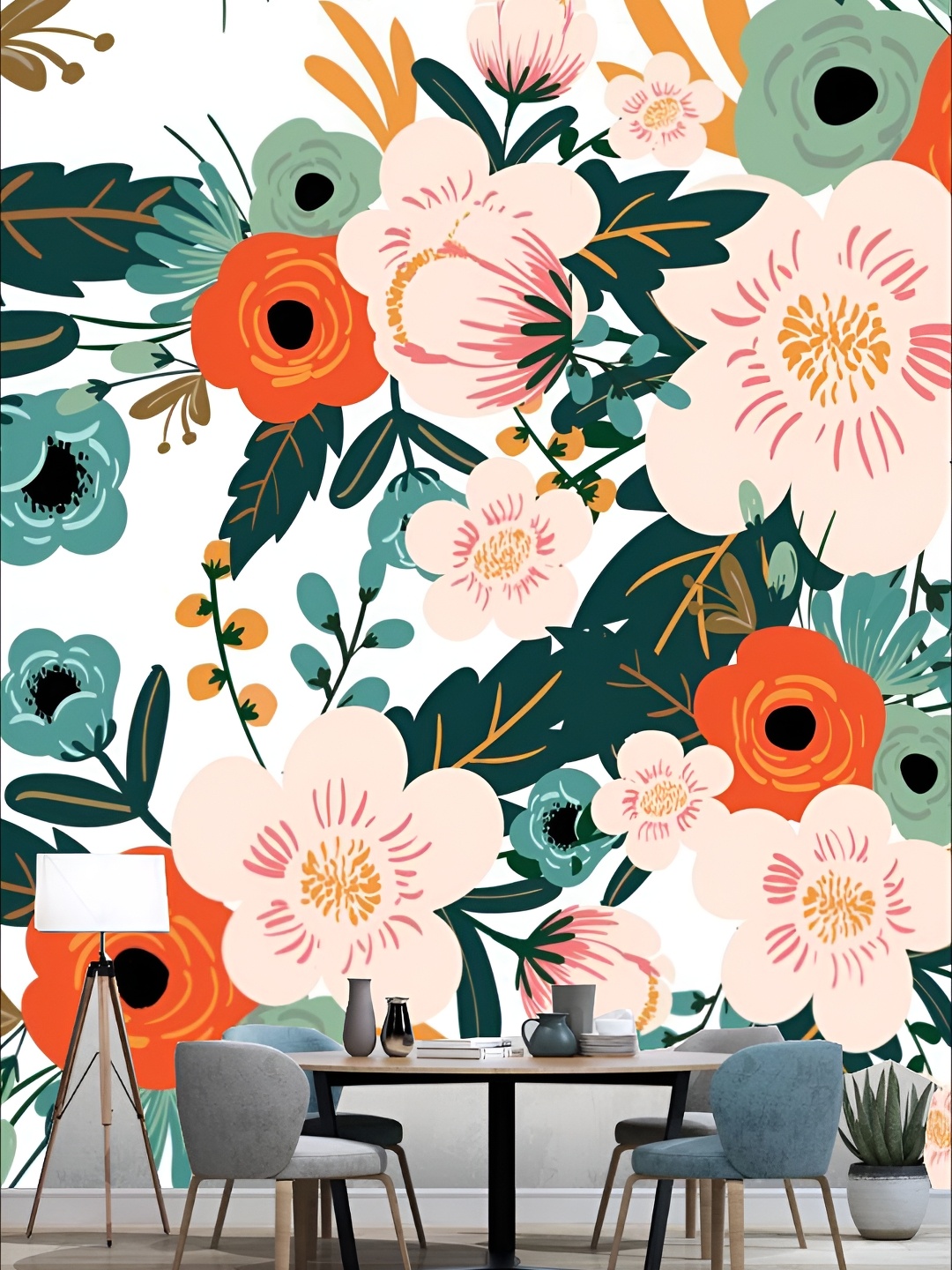 

Aura White & Green 3D Printed Self Adhesive Wall Sticker