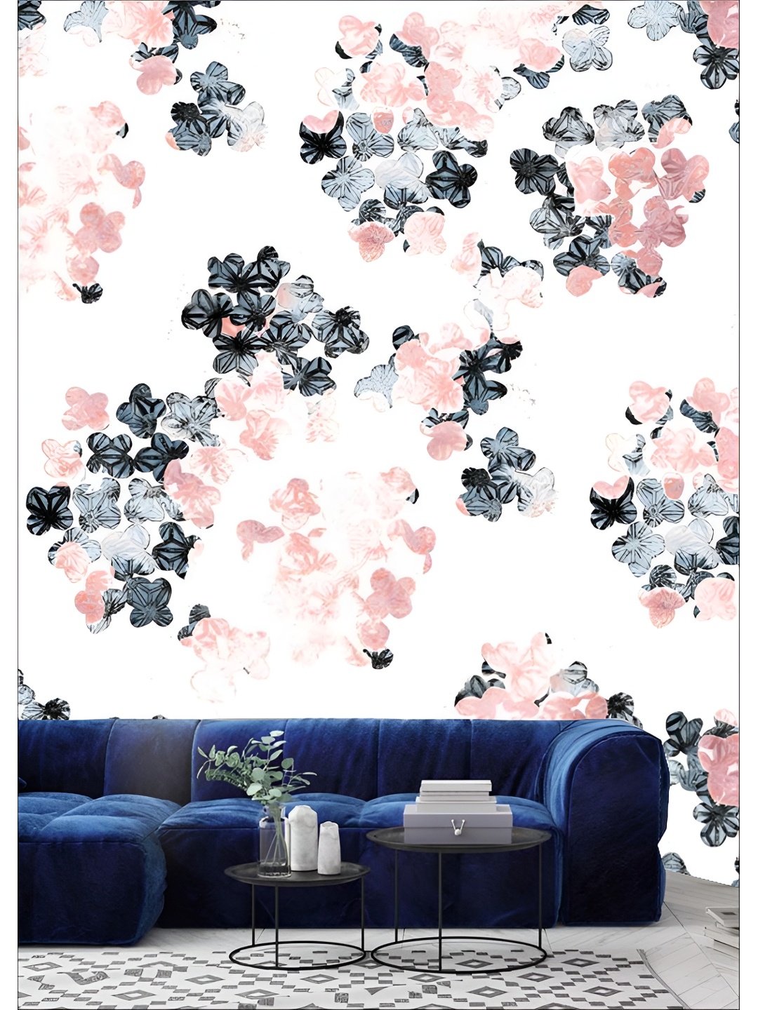 

Aura White & Grey 3D Floral Printed Self Adhesive Wall Sticker