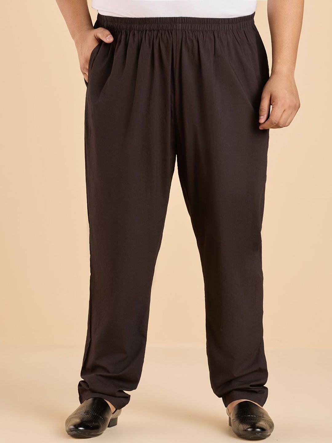 

Big Hello - The Plus Life Mid-Rise Ethnic Wear Pyjama, Black