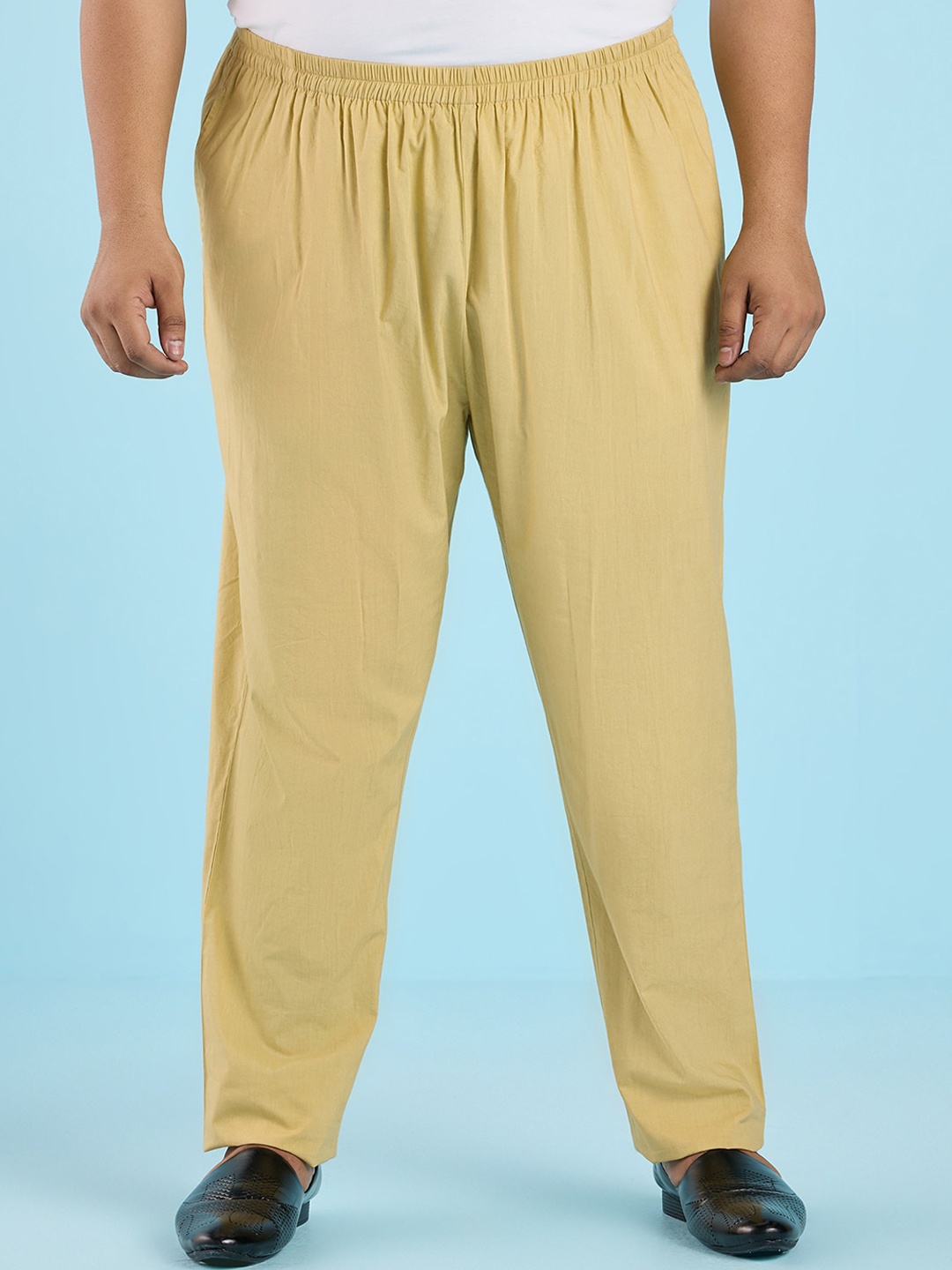 

Big Hello - The Plus Life Men Mid Rise Ethnic Pyjamas, Beige