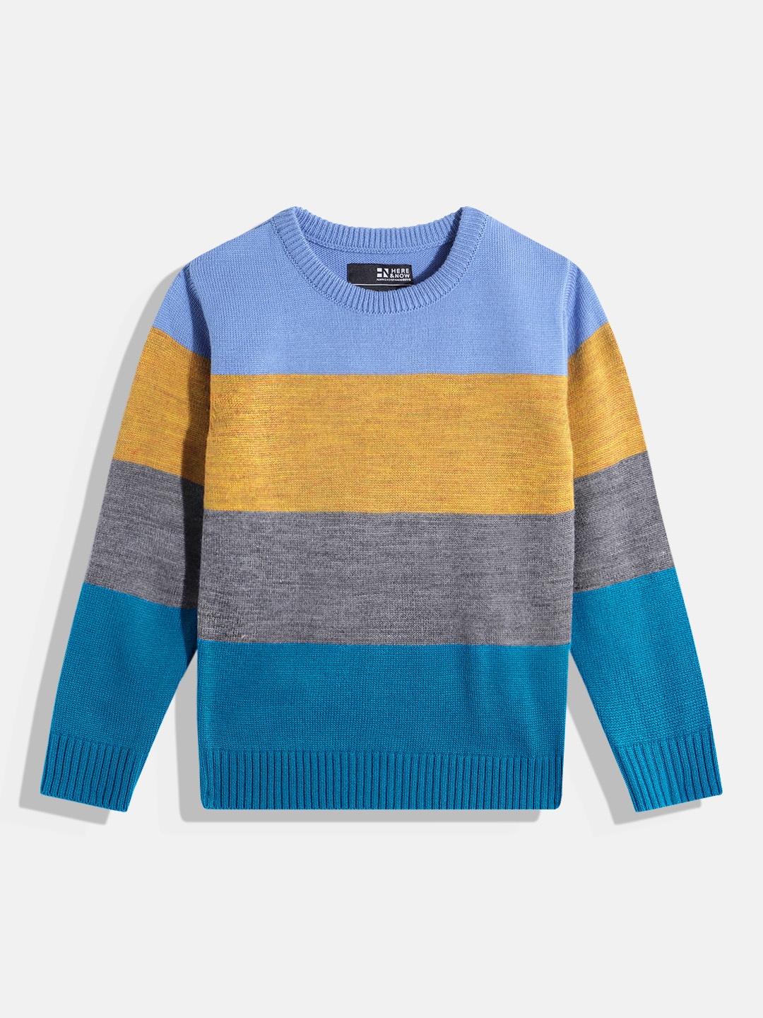 

HERE&NOW Boys Striped Acrylic Pullover, Multi