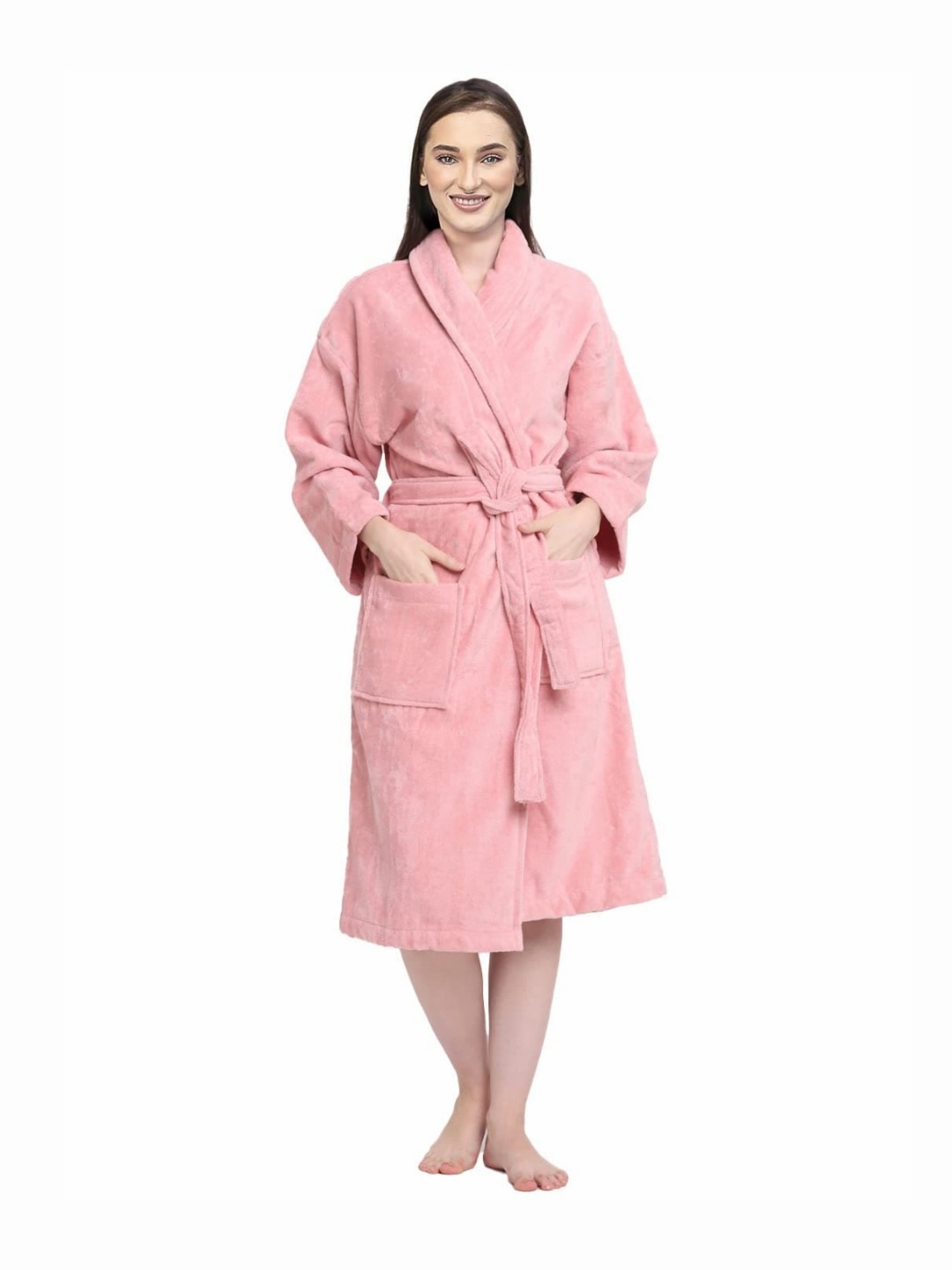 

WINSTON HOME Women Bath Robe, Peach
