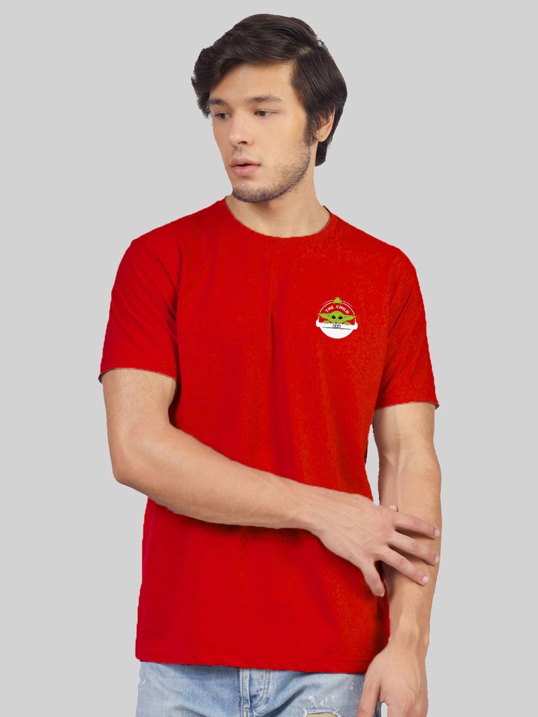 

Greylongg Men Yorksteadd 2076 Graphic Printed Round Neck T-shirt, Red