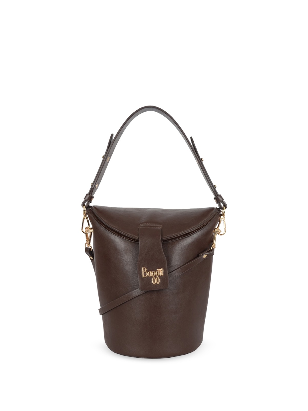

Baggit PU Bowling Handheld Bag, Brown