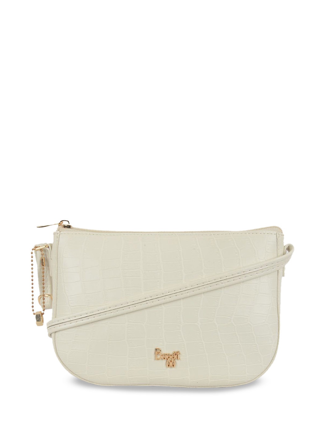 

Baggit PU Structured Sling Bag with Tasselled, White