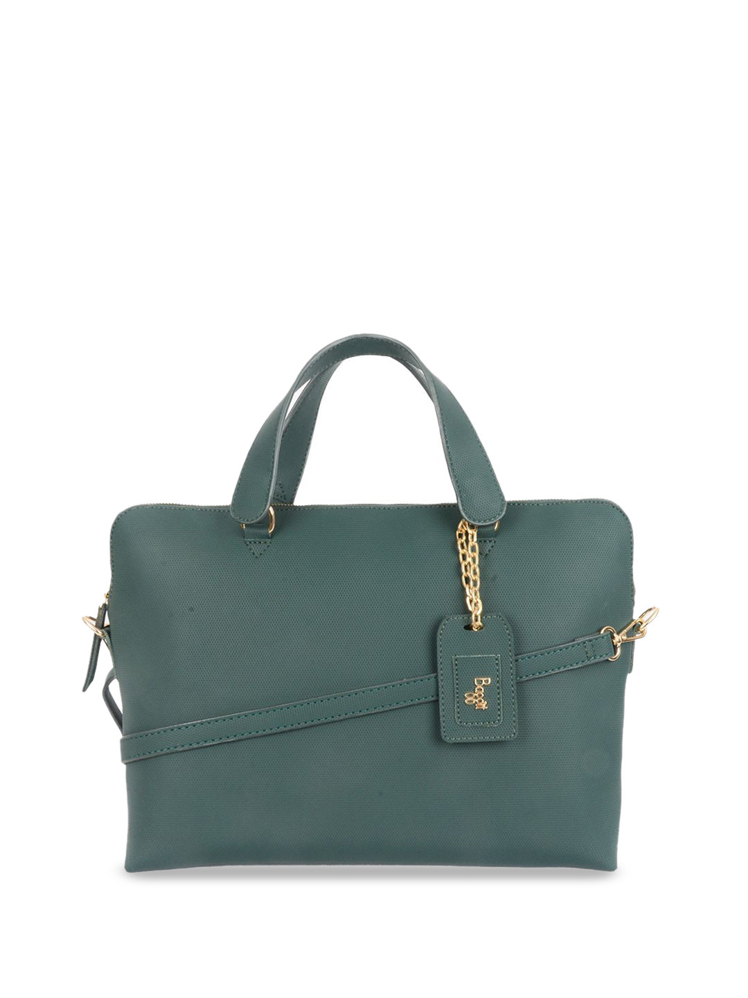 

Baggit PU Structured Handheld Bag, Green