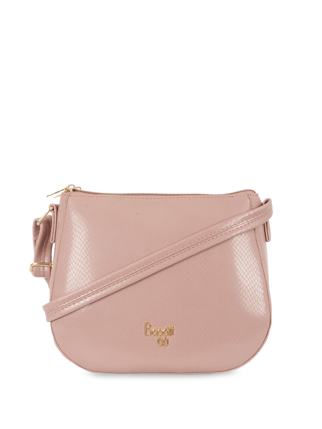 

Baggit PU Swagger Sling Bag with Tasselled, Pink