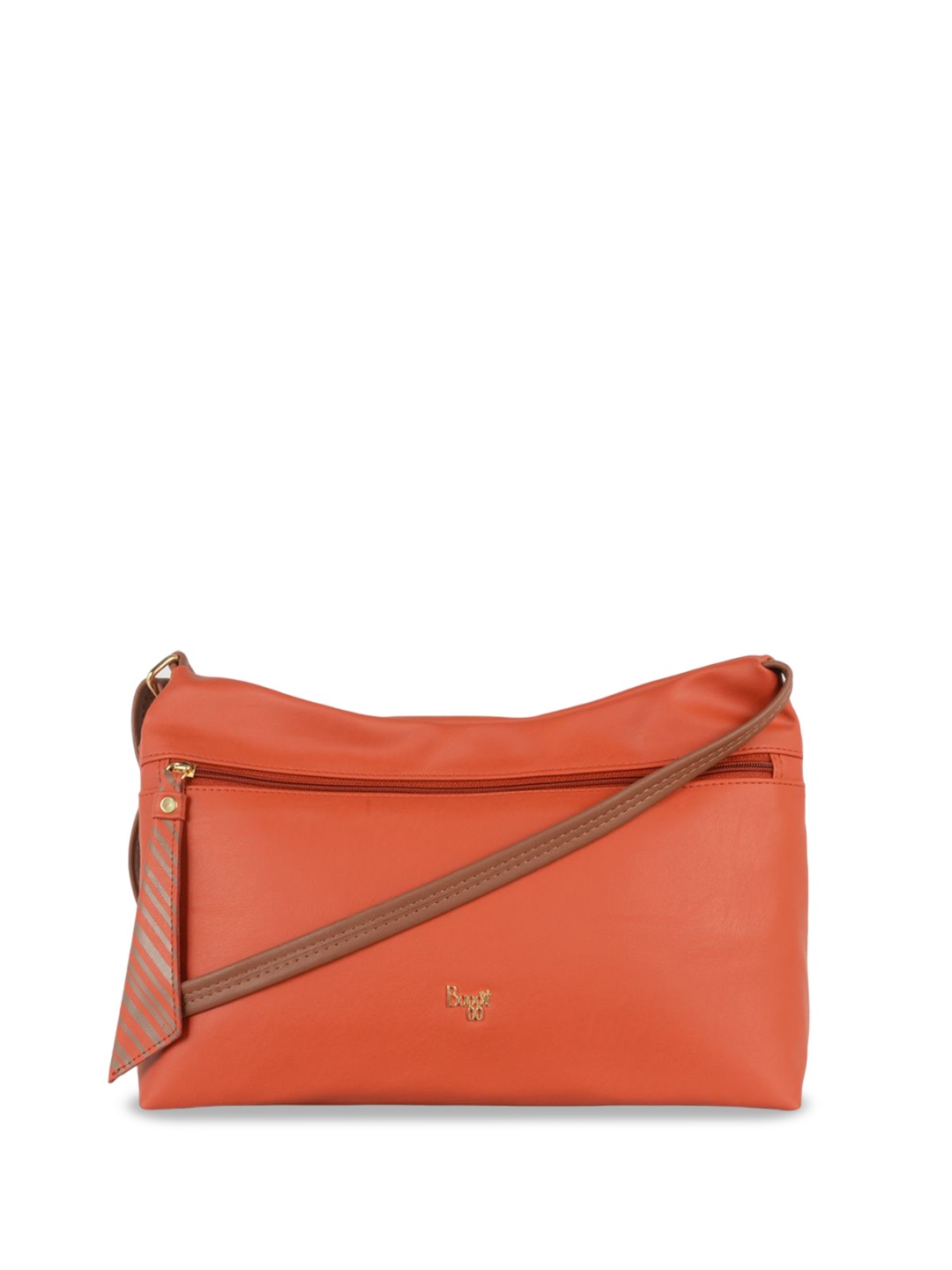 

Baggit PU Oversized Structured Sling Bag with Cut Work, Red