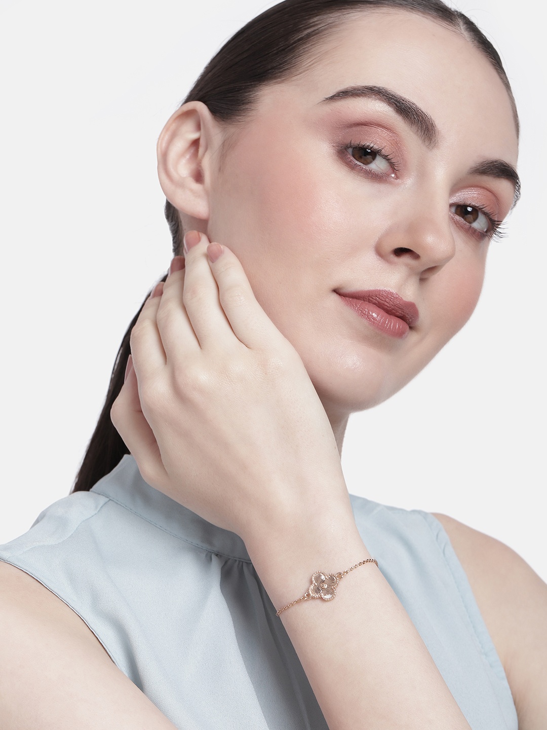 

Estele Women Rose Gold-Plated Link Bracelet