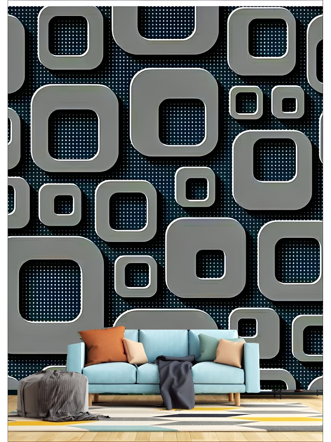

Aura Black & Grey 3D Floral Printed Self Adhesive Wall Sticker