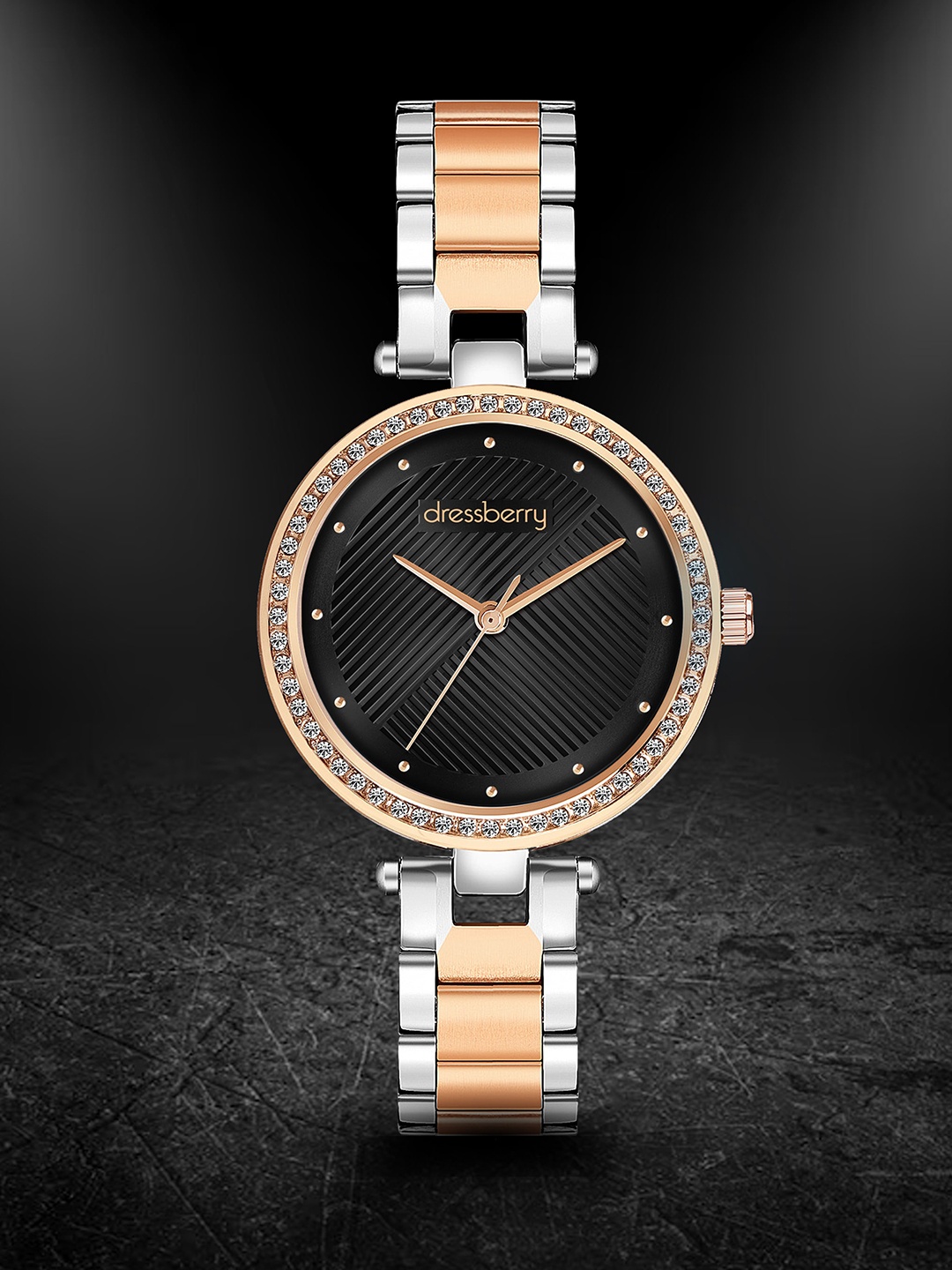 

DressBerry Women Brass Dial & Bracelet Style Straps Analogue Watch DB-026-Black