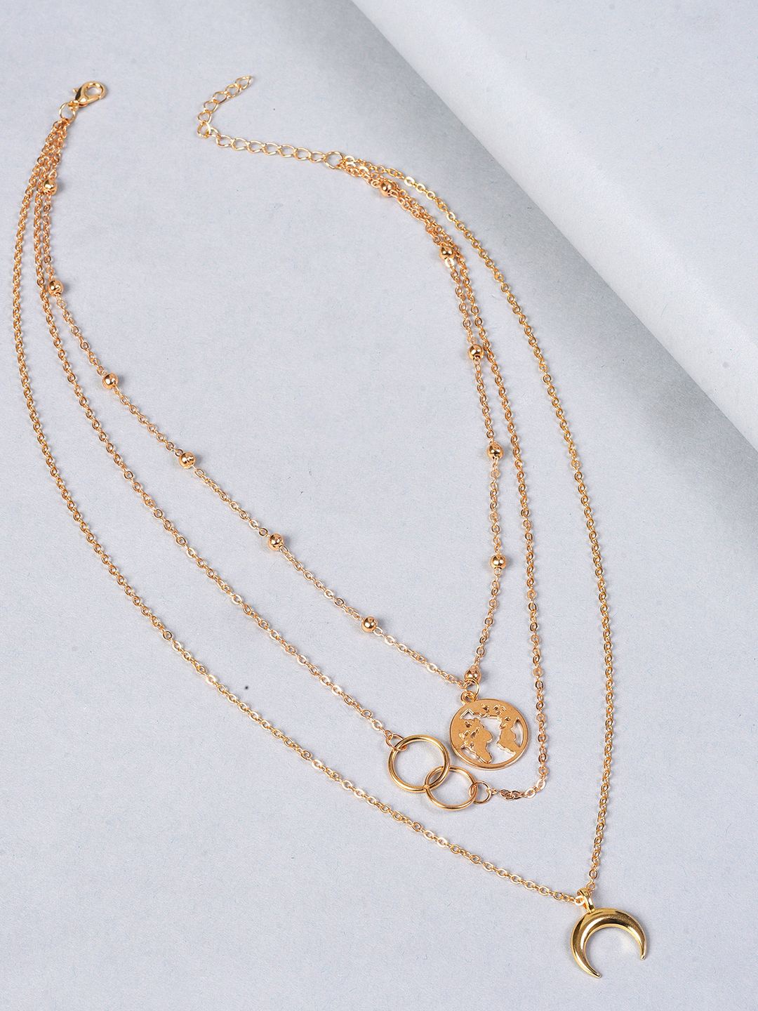 

SOHI Gold-Plated Layered Chain