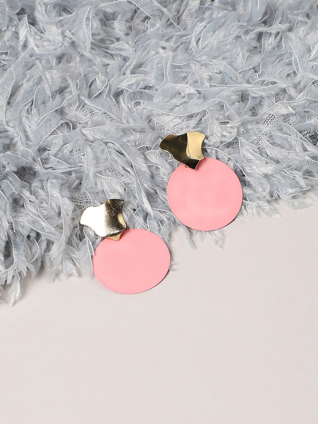 

SOHI Contemporary Hoop Earrings, Pink