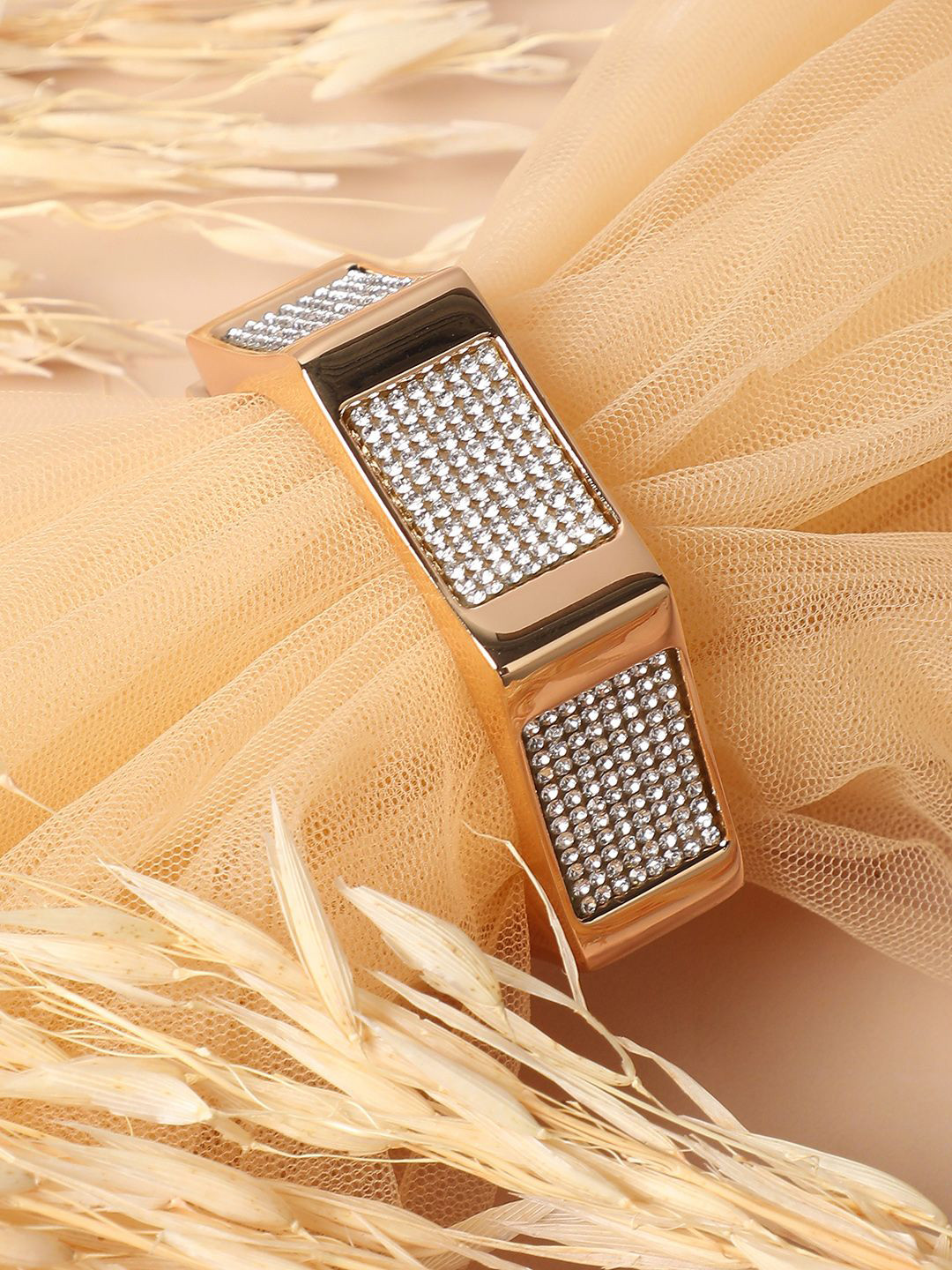 

SOHI Gold Plated Cuff Bracelet