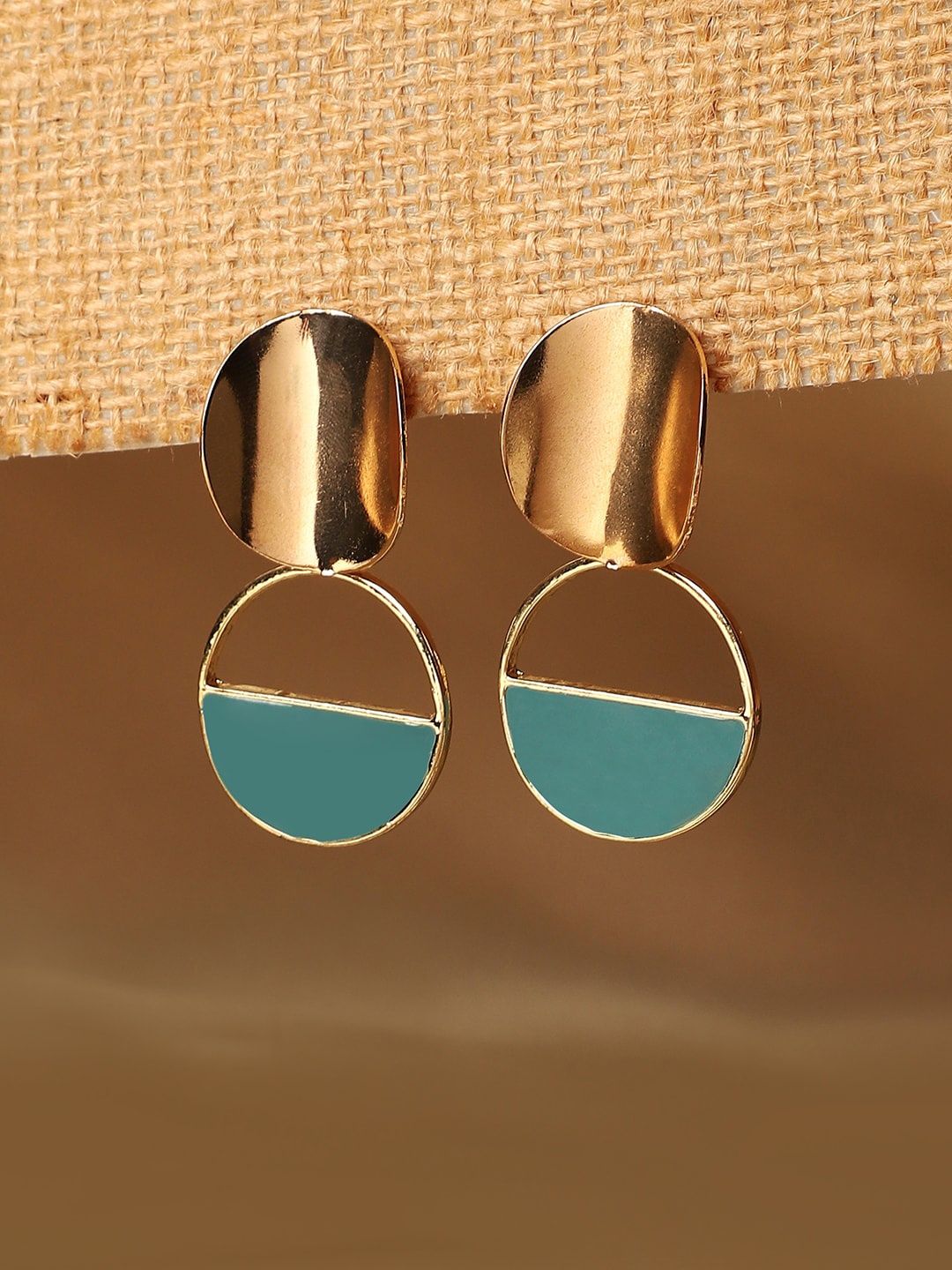 

SOHI Contemporary Studs Earrings, Blue