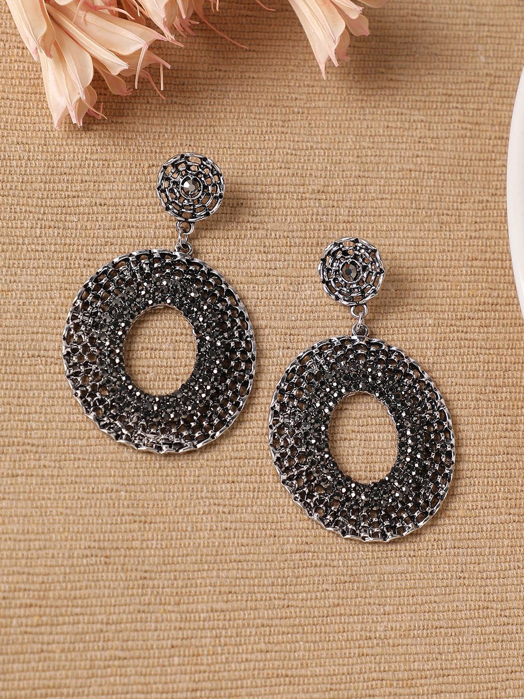 

SOHI Contemporary Drop Earrings, Silver