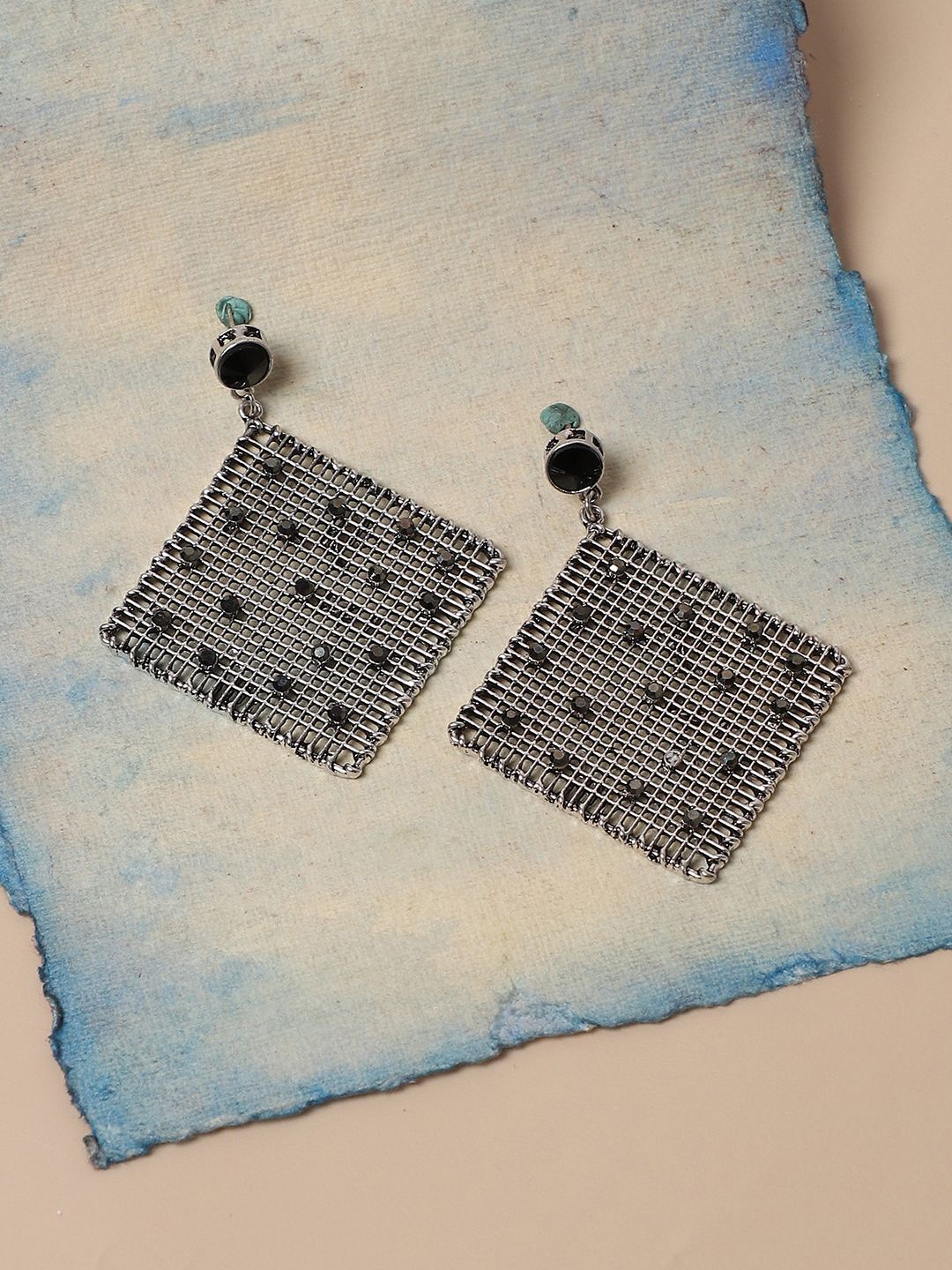 

SOHI Contemporary Drop Earrings, Silver