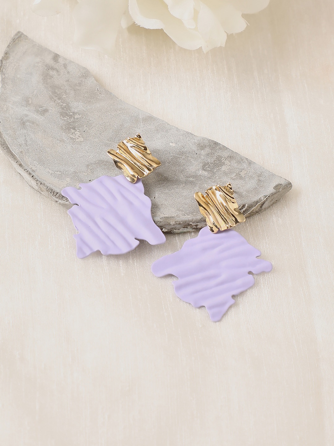 

SOHI Contemporary Studs Earrings, Lavender