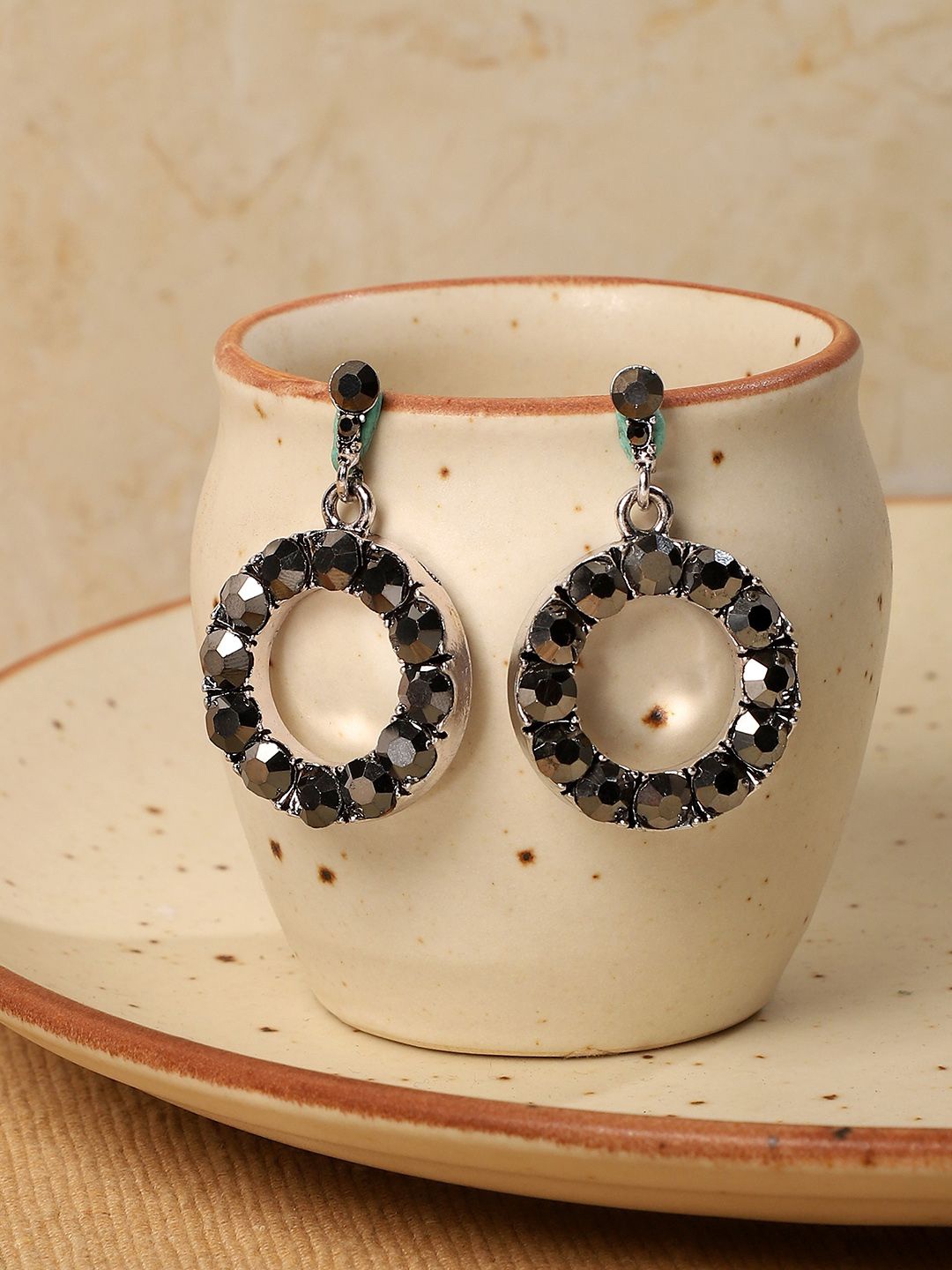 

SOHI Contemporary Drop Earrings, Silver