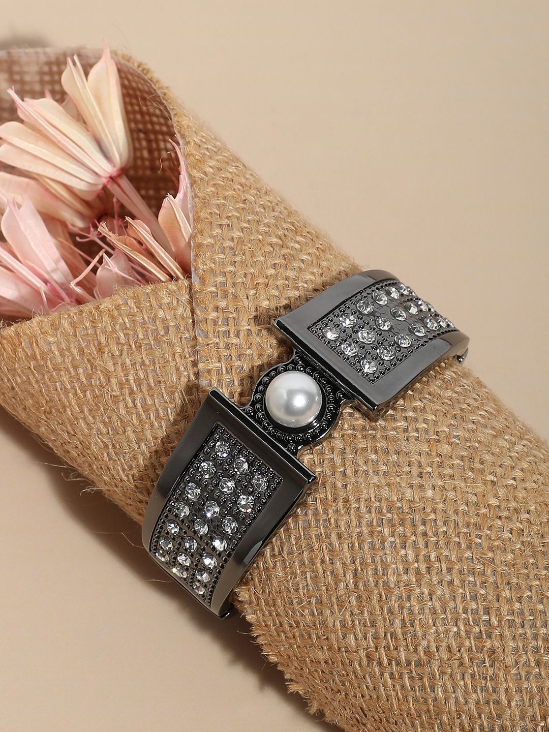 

SOHI Women Silver-Plated Cuff Bracelet