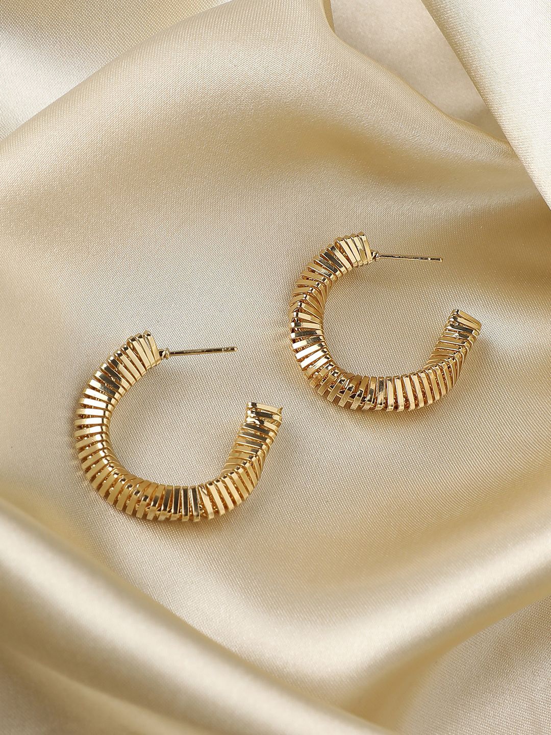 

SOHI Contemporary Half Hoop Earrings, Gold