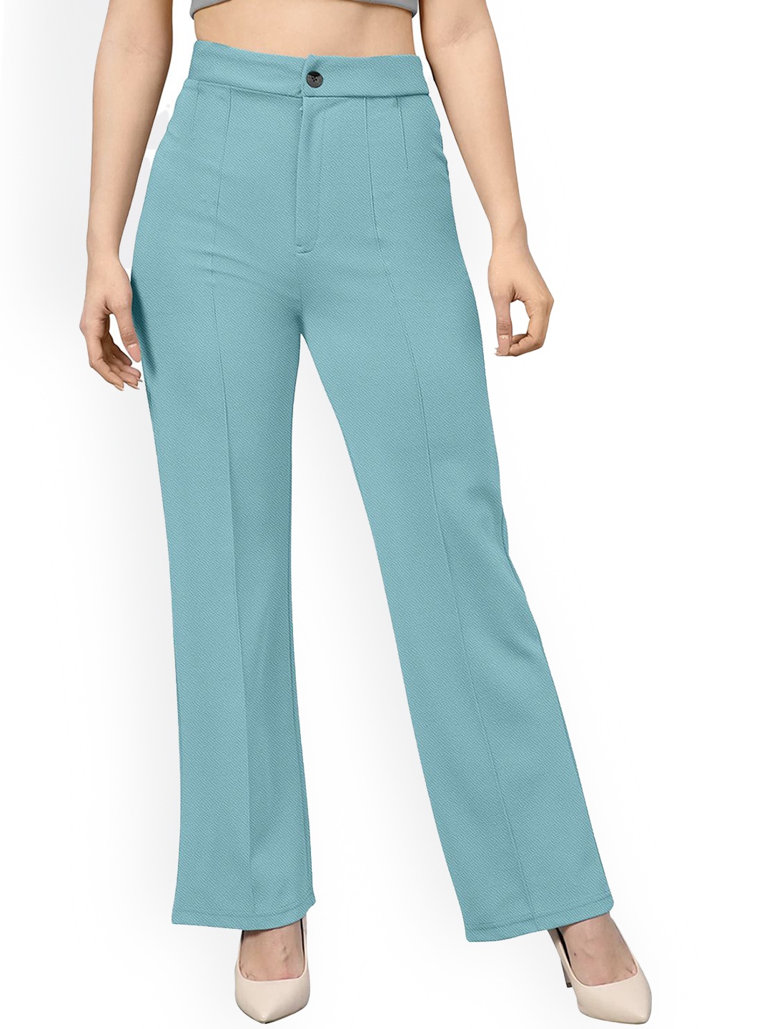 

BAESD Women Relaxed Loose Fit Easy Wash Trousers, Green