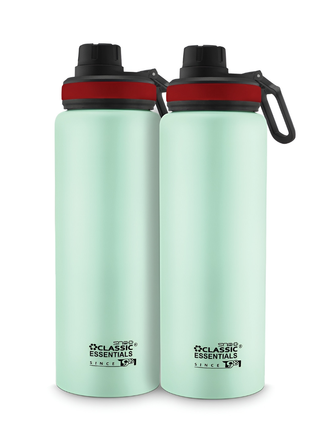

Classic Essentials Vepo Sea Green 2 Pcs Stainless Steel Sipper Bottles 1 L Each