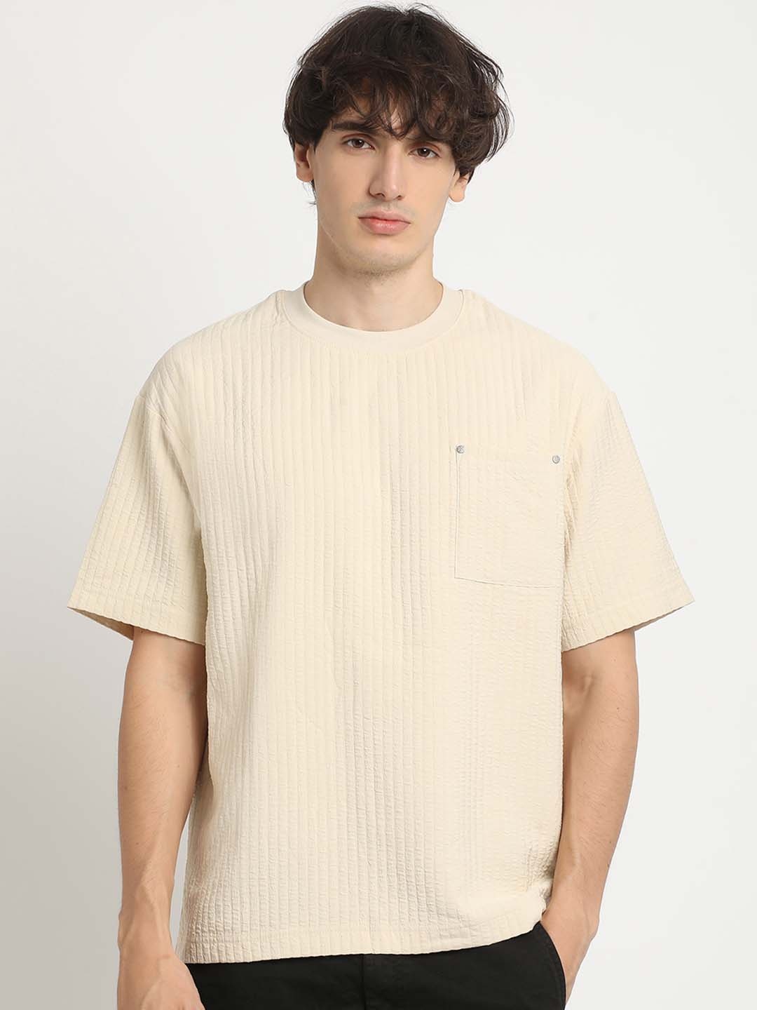 

THE BEAR HOUSE Oversized Crew Neck T-shirt, Brown