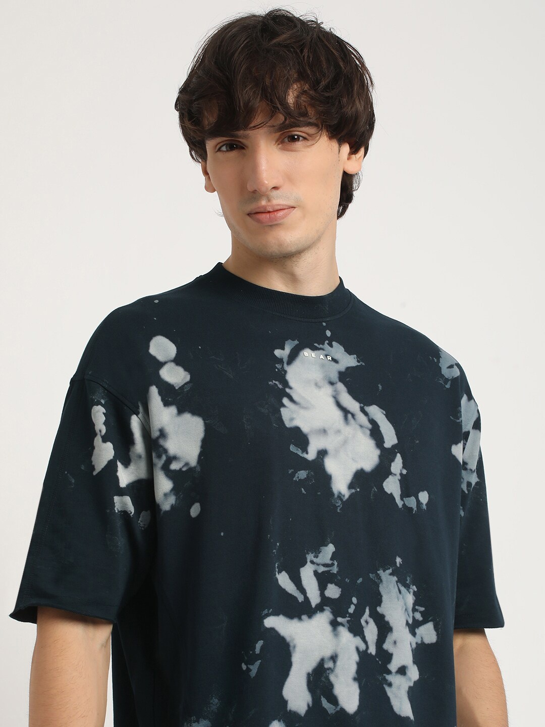

THE BEAR HOUSE Men Tie and Dye Cotton T-shirt, Multi