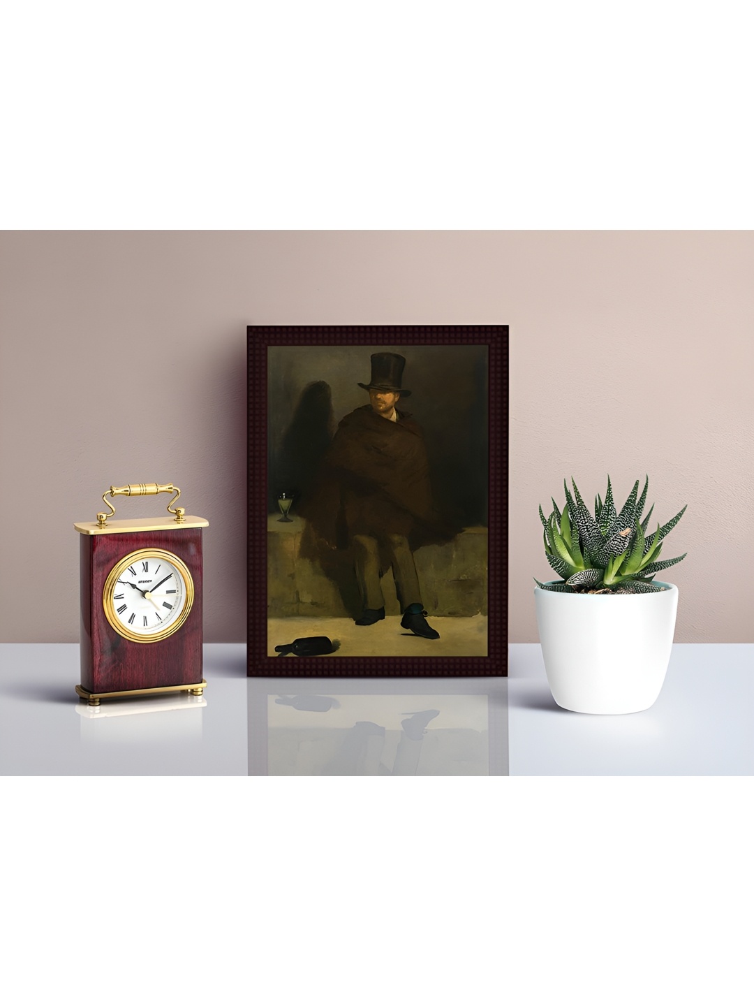 

Tamatina Green & Black Canvas The Absinthe Drinker Wall Art