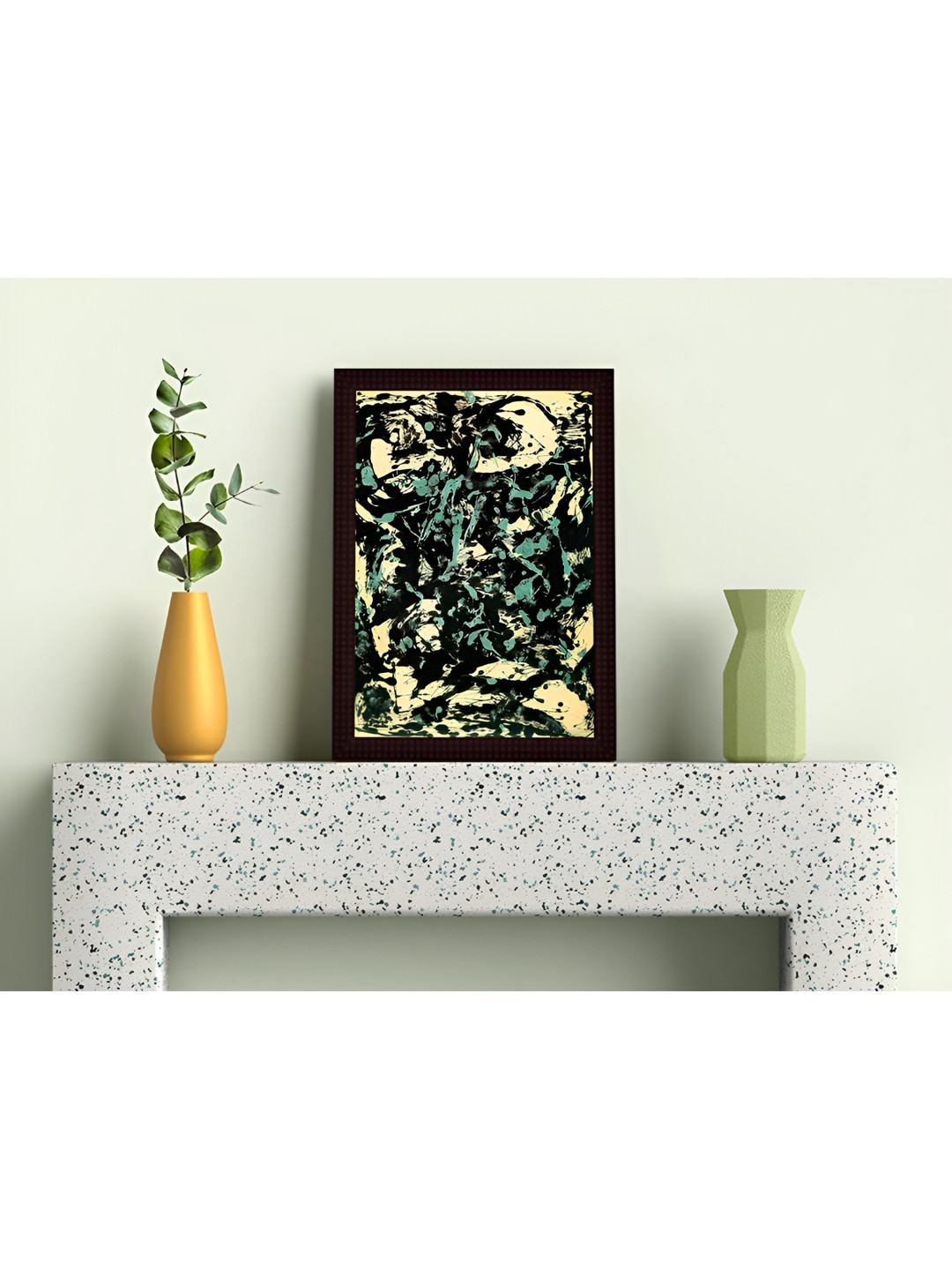 

Tamatina Black & Beige Cotton Canvas Abstract Wall Art