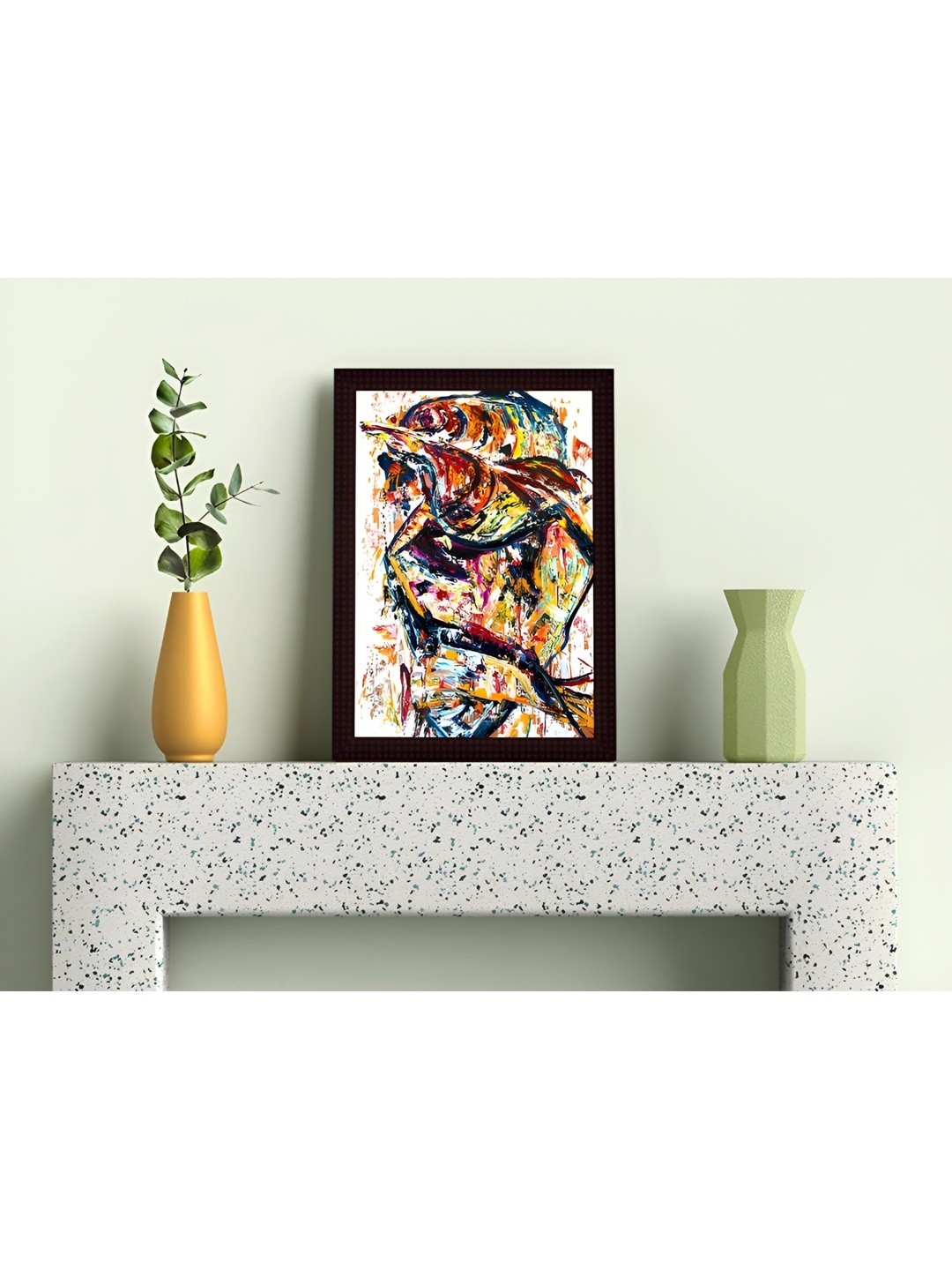 

Tamatina Yellow & Blue Canvas Solitude Abstract Wall Art