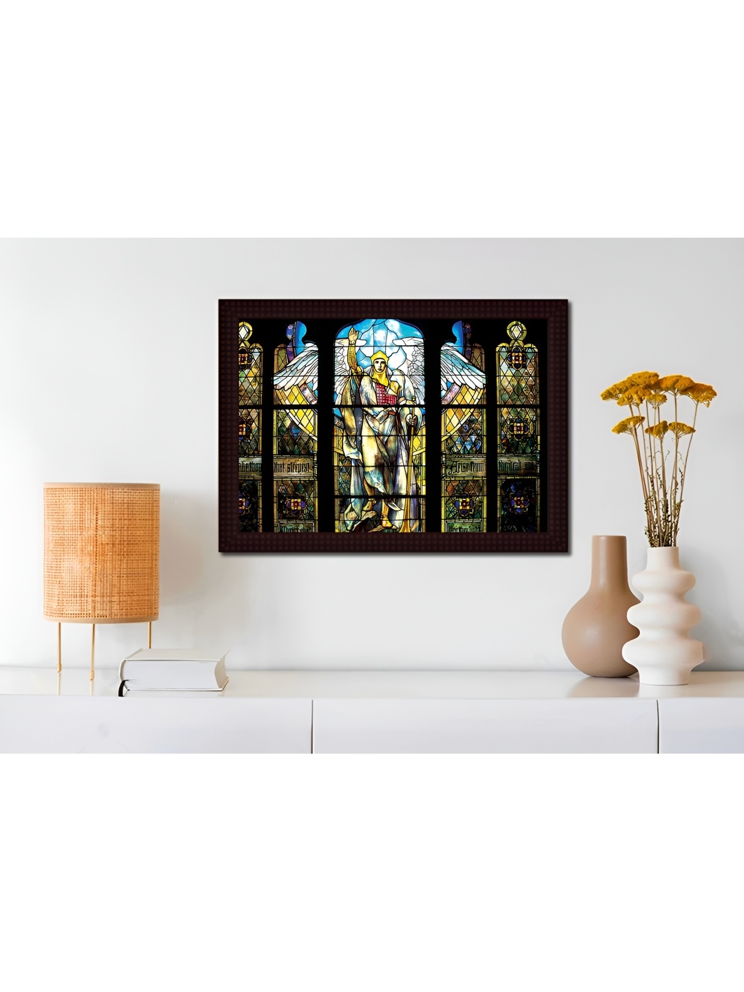 

Tamatina Yellow & Black Religious Canvas Wall Art