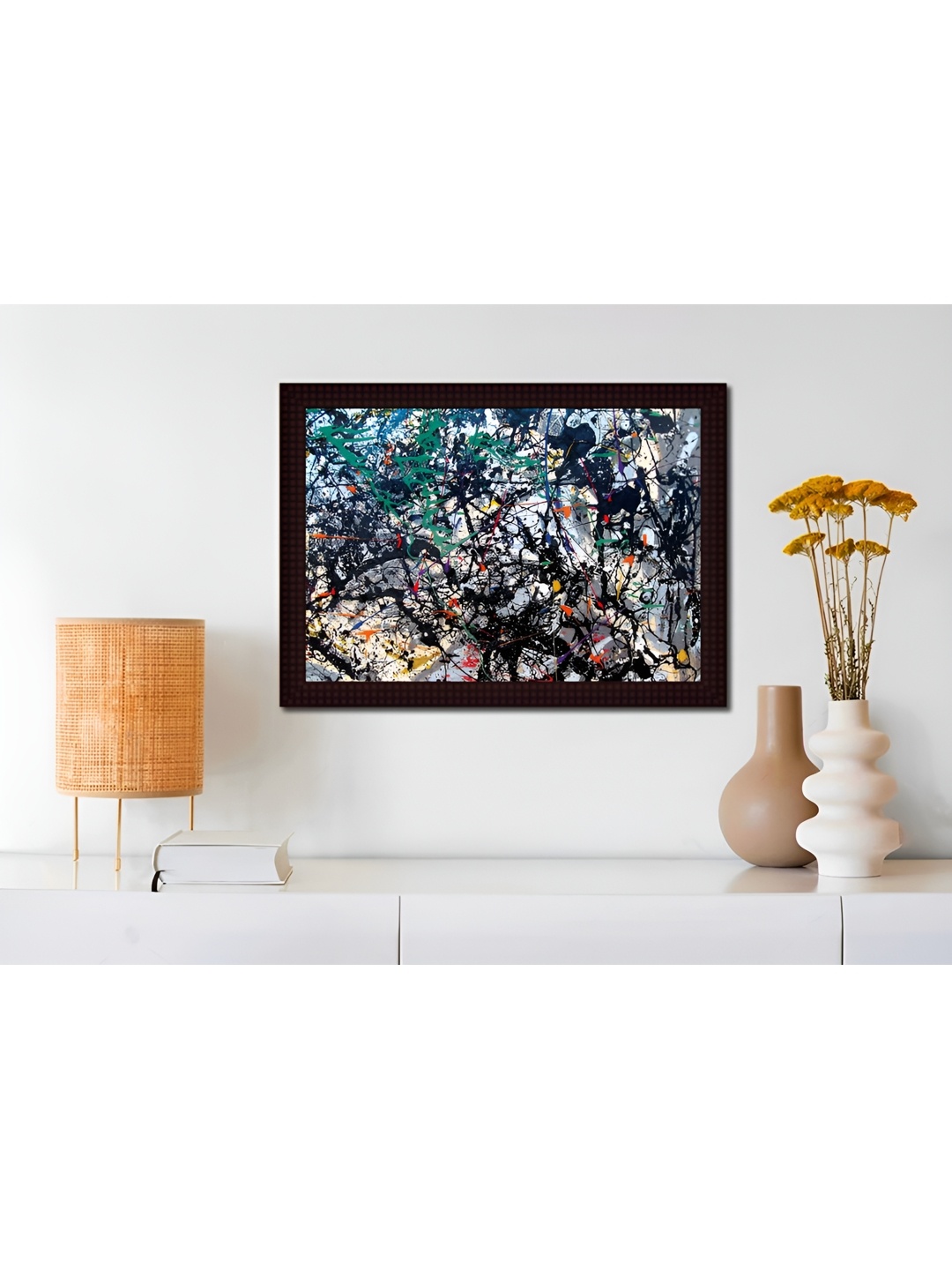 

Tamatina Blue & Black Canvas Lucifer Abstract Wall Art