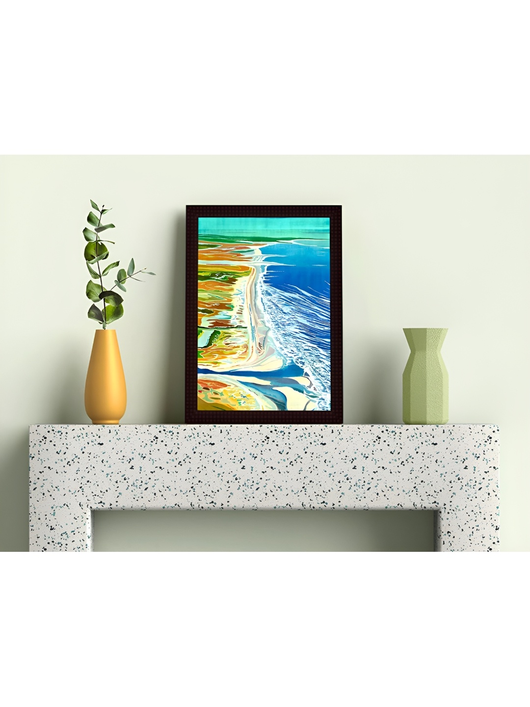 

Tamatina Blue & Orange Canvas End Of Land Wall Art