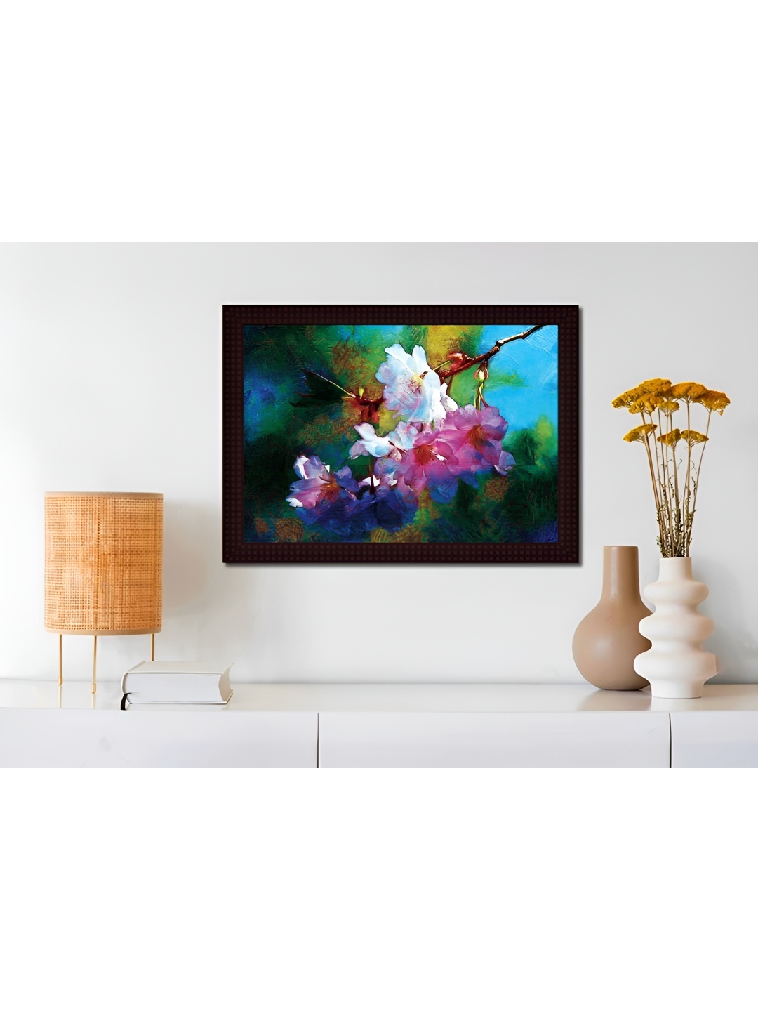 

Tamatina Blue & Purple Canvas Gorgeous flowers Wall Art
