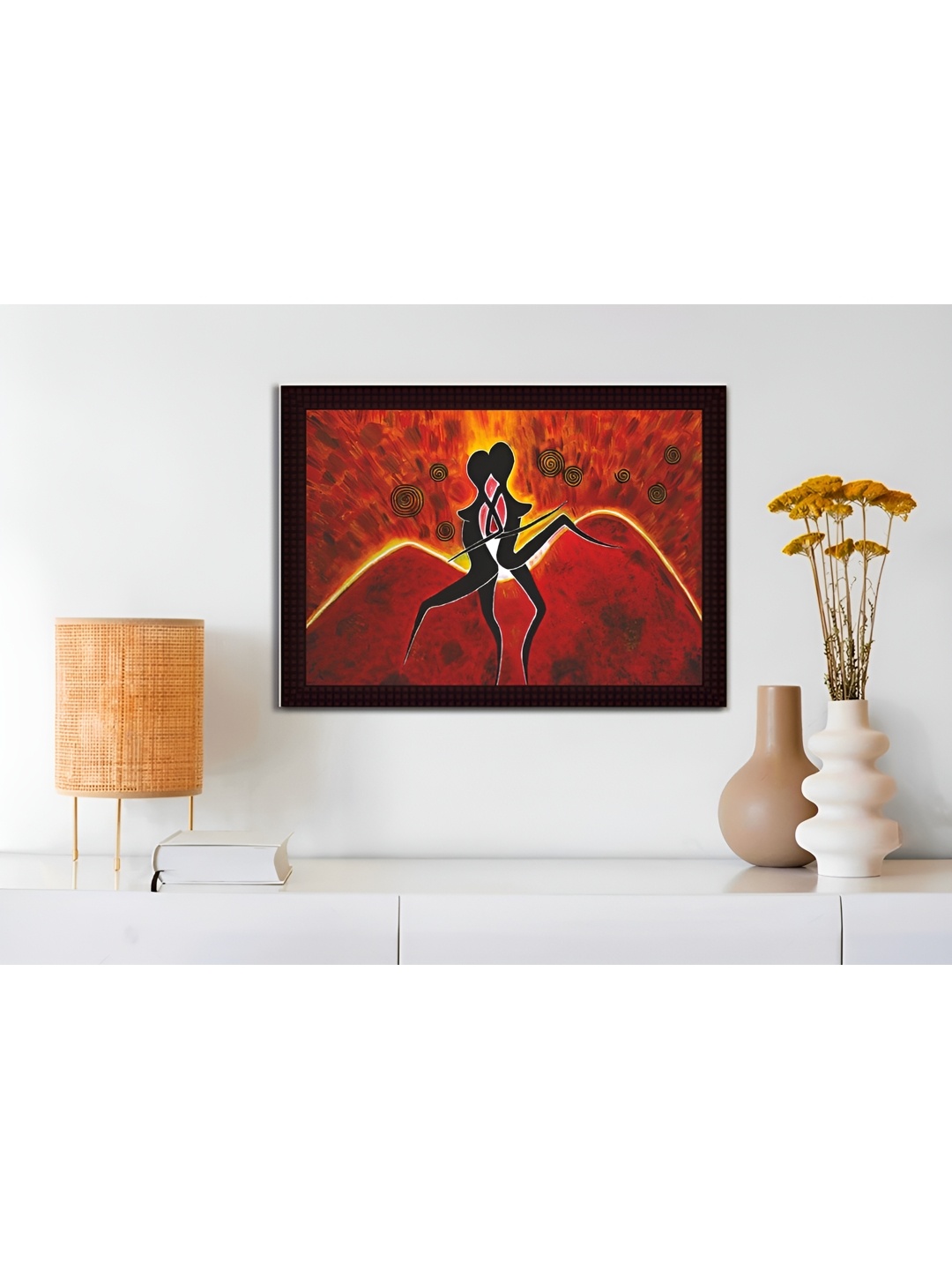 

Tamatina Red & Yellow Canvas Dancing Girls Wall Art