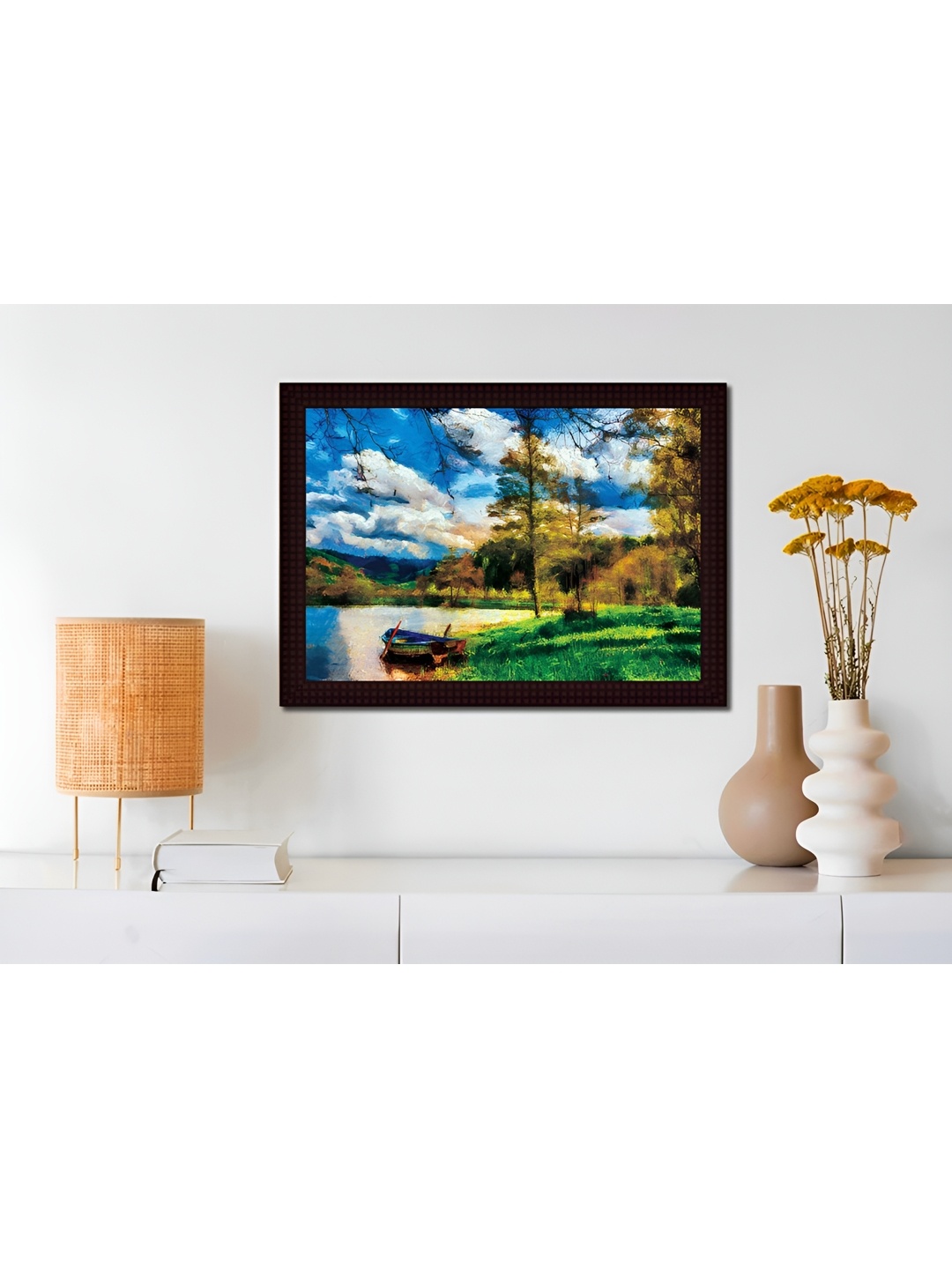 

Tamatina Blue & Green Canvas Nature Love Wall Art