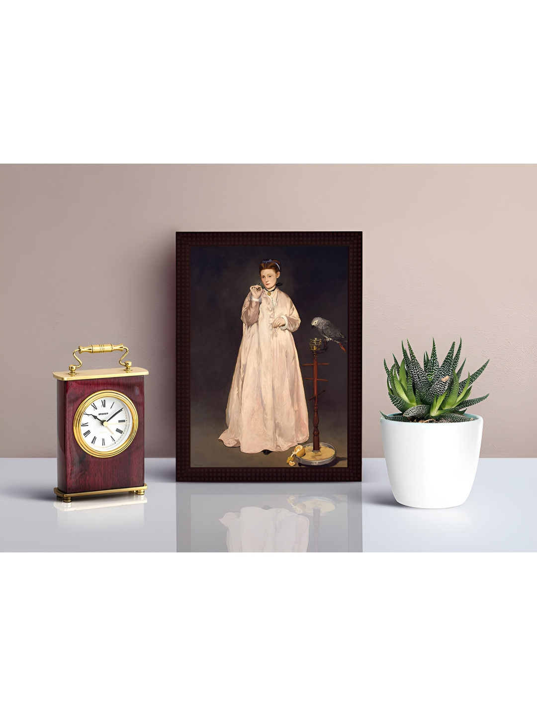 

Tamatina White & Grey Canvas Young Lady in 1866 Wall Art