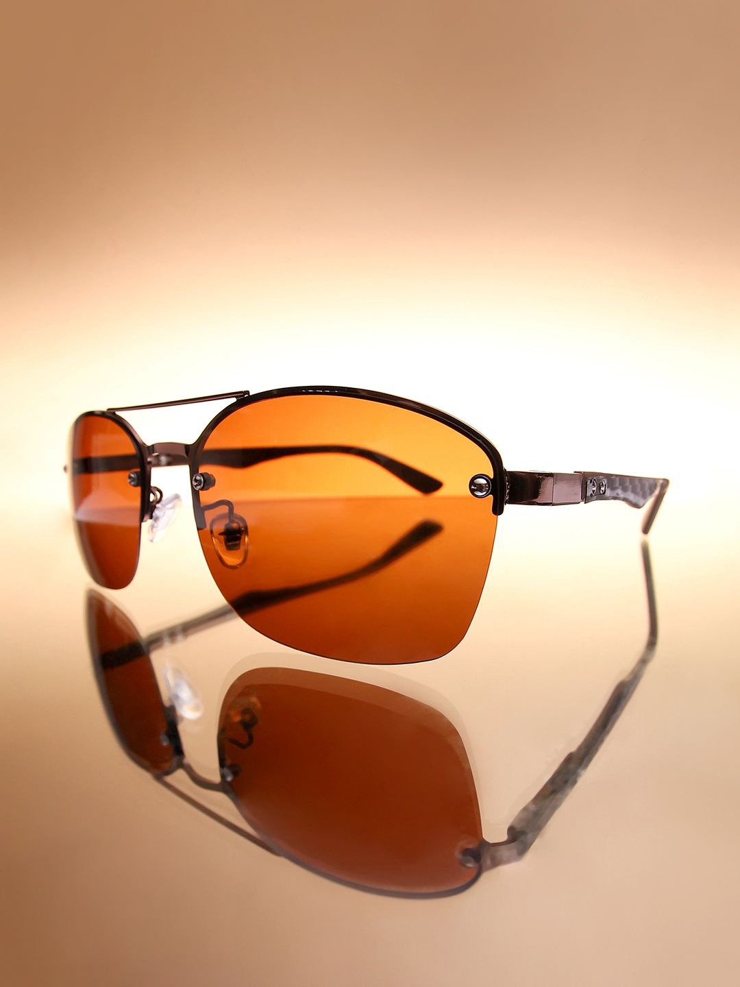 

HAUTE SAUCE by Campus Sutra Women Aviator Sunglasses with Polarised Lens AW24_HSSG257, Brown