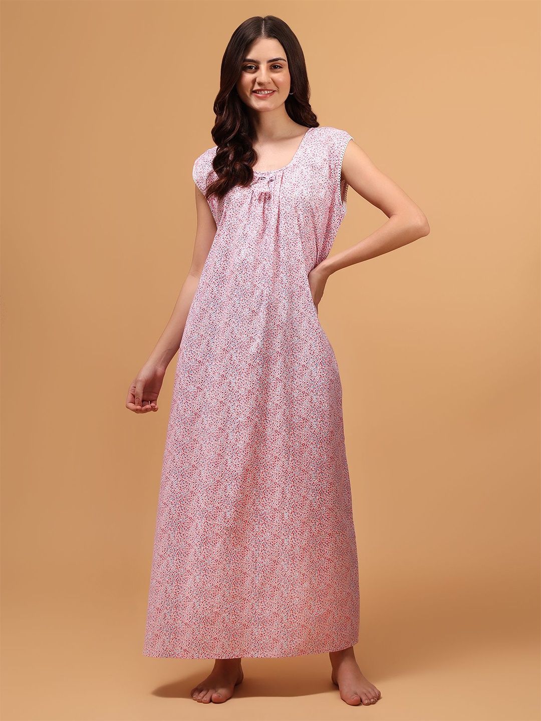

PALIVAL Printed Maxi Nightdress, Pink