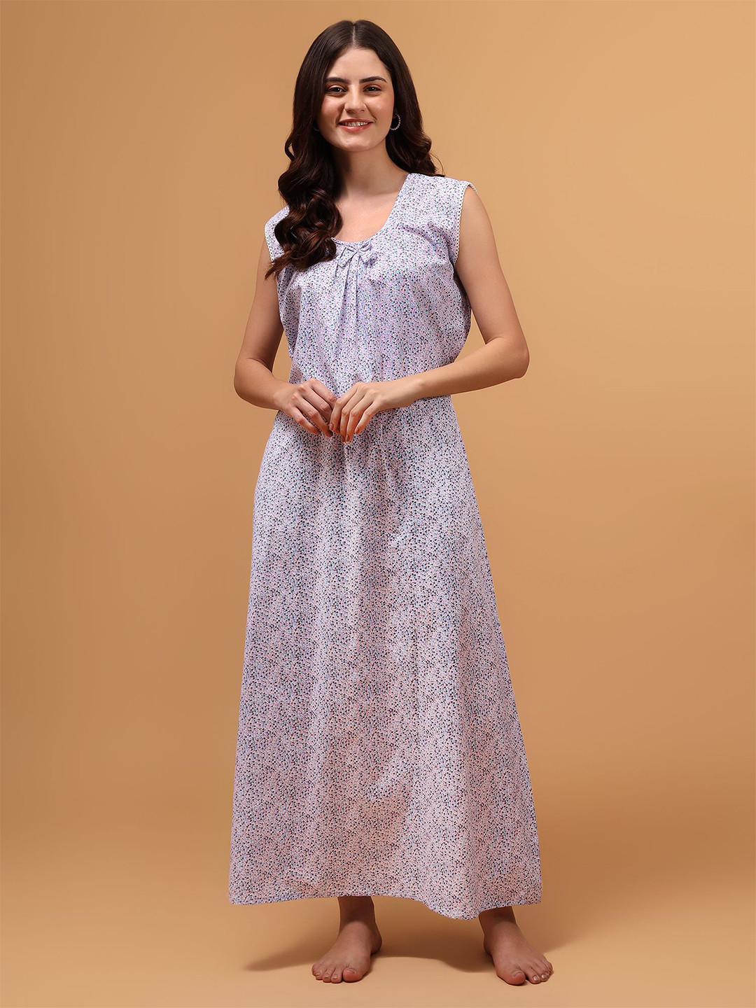 

PALIVAL Printed Maxi Nightdress, Purple