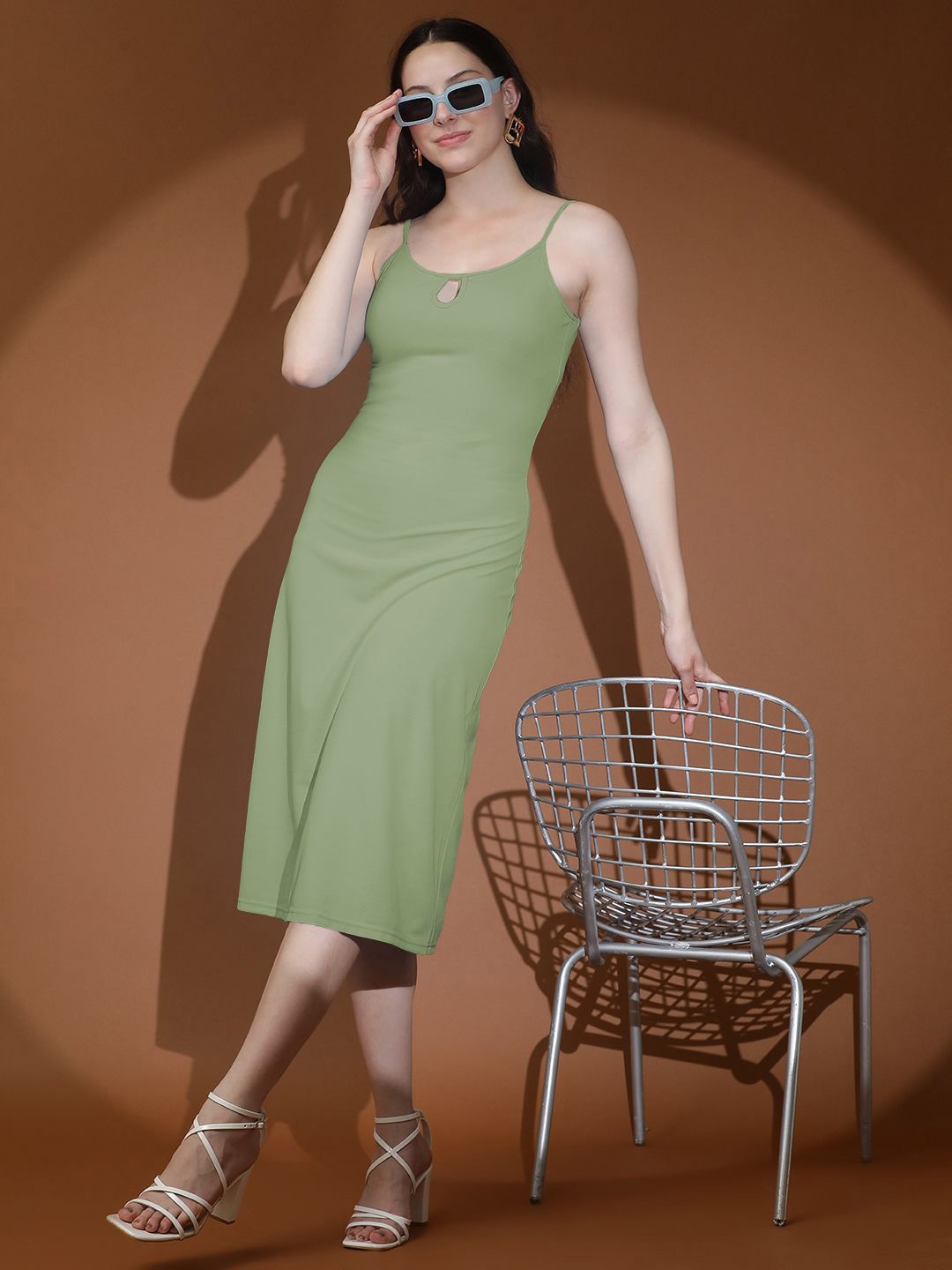 

Stylecast X Kotty A-Line Midi Dress, Sea green