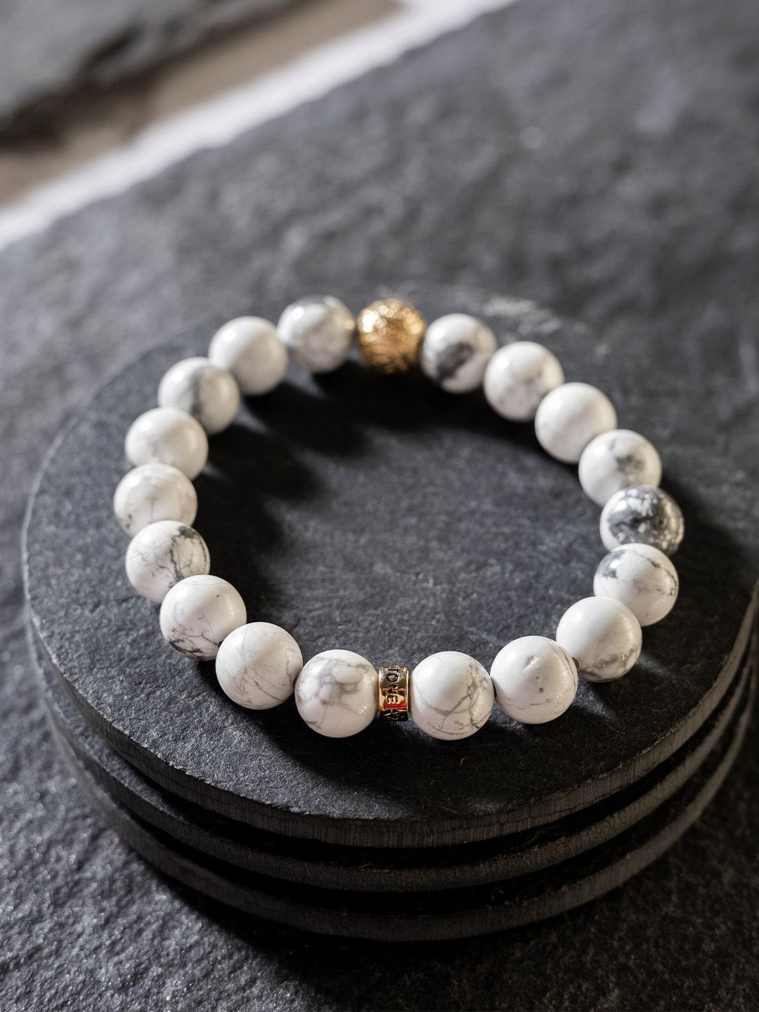 

Stone Story By Shruti Men 18K Gold-Plated 925 Sterling Silver Elasticated Bracelet