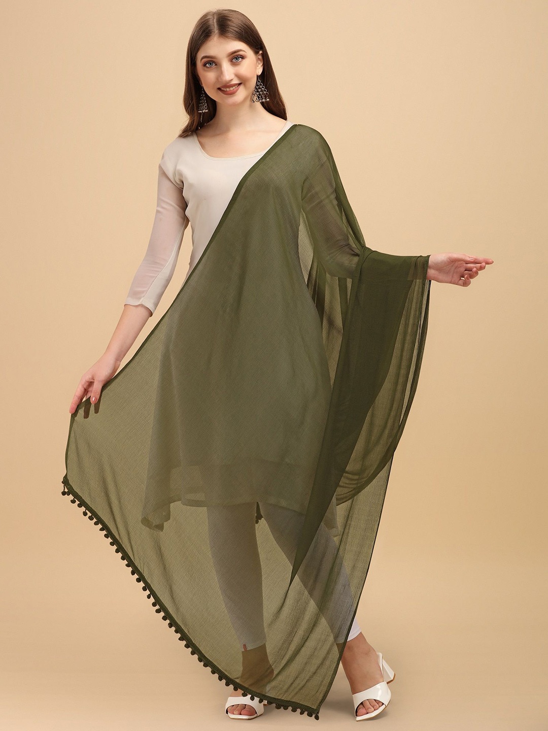 

KALINI Dupatta, Green