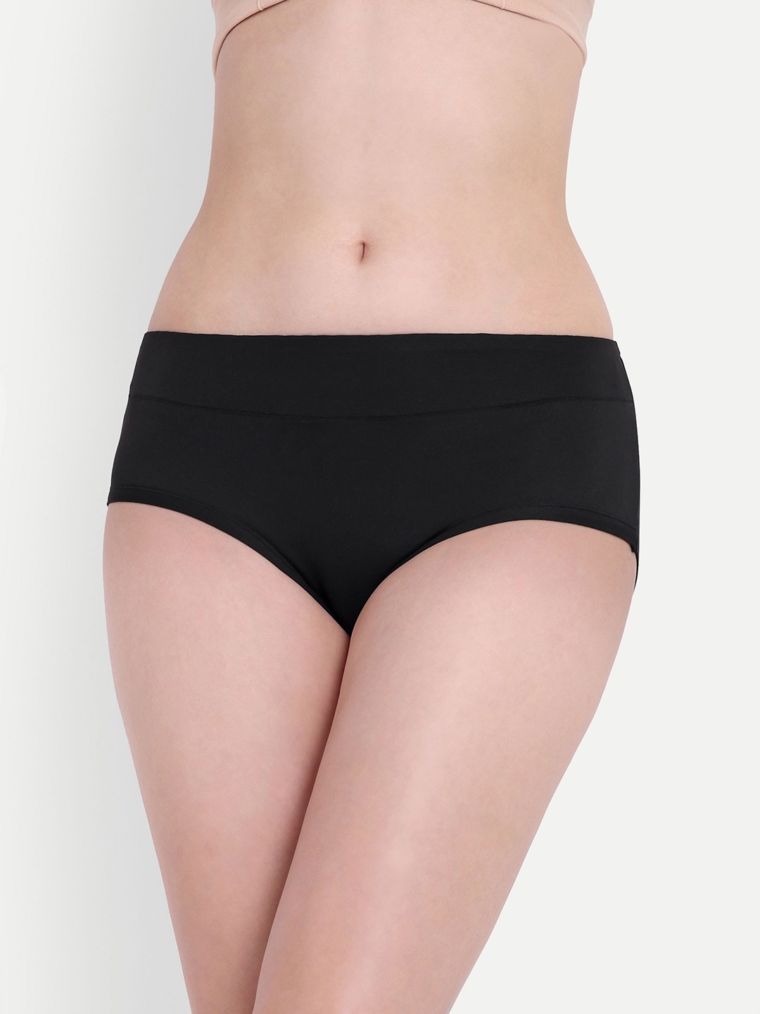 

Taslar High Rise Seamless Bikini Briefs, Black