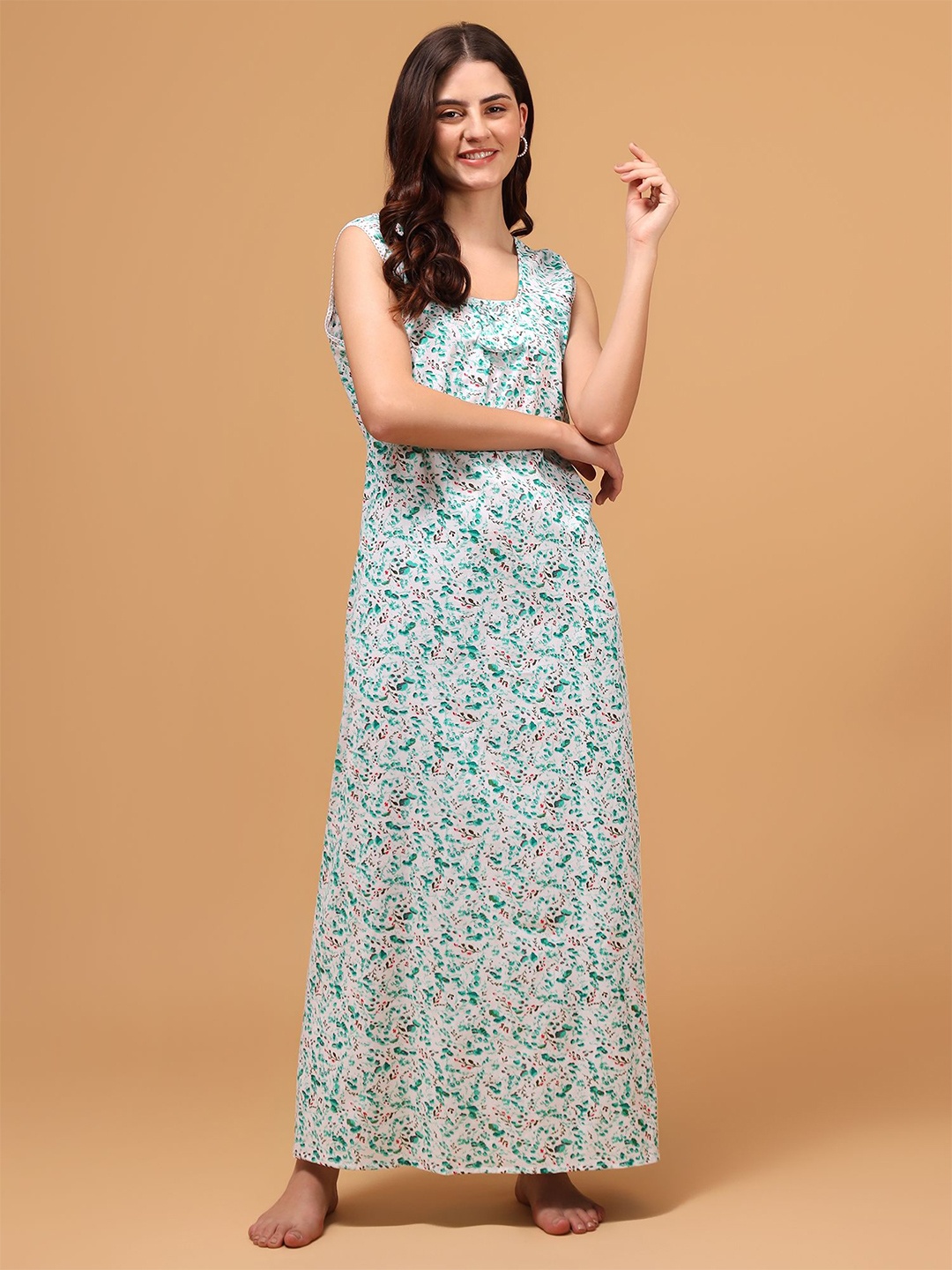 

PALIVAL Printed Maxi Nightdress, Green