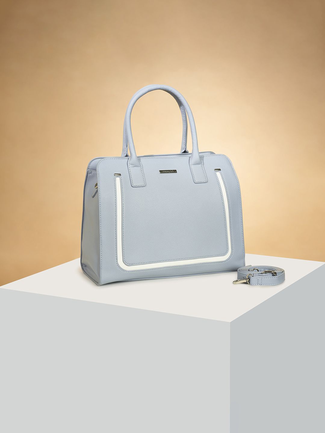 

Forever Glam by Pantaloons Structured Handheld Bag, Blue