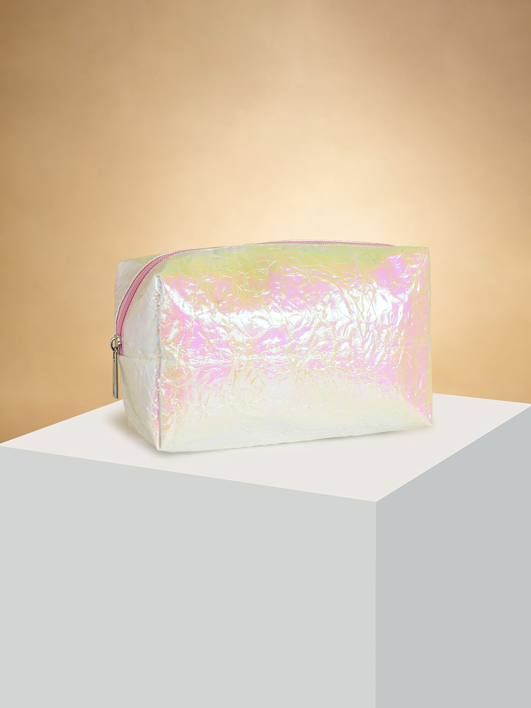

Forever Glam by Pantaloons Embellished Pouch Travel Accessory, Gold