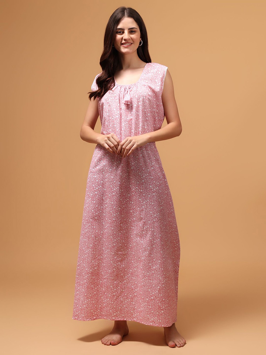 

PALIVAL Printed Maxi Nightdress, Pink